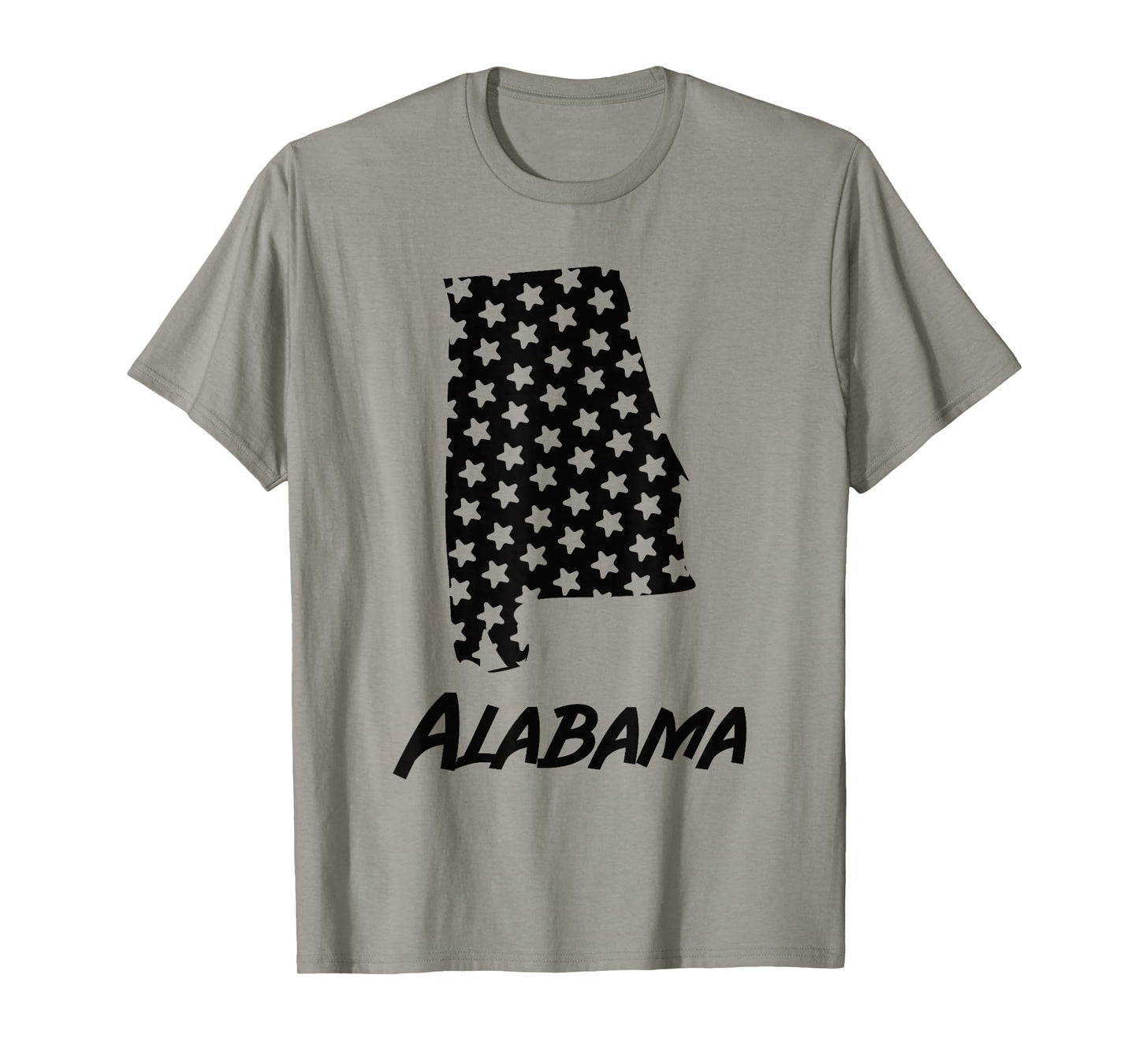 Alabama USA State Outline Stars Vintage Retro Design T-Shirt