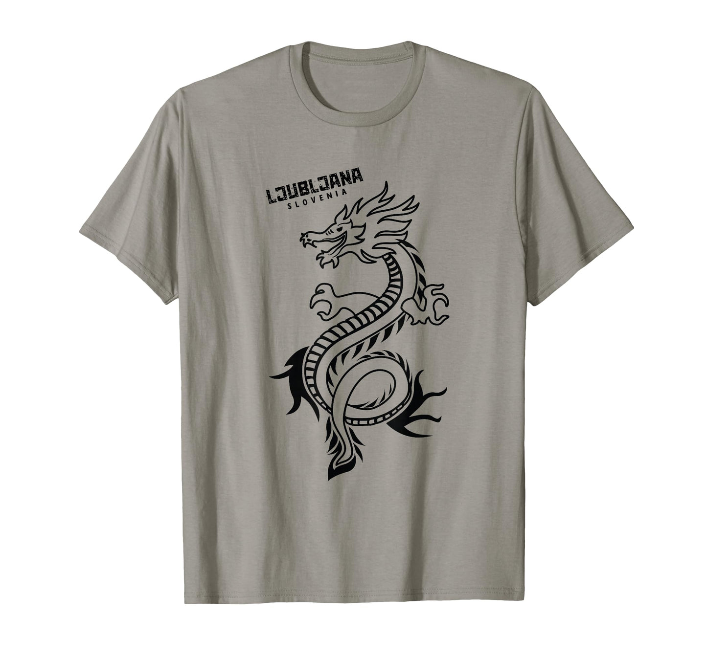 Ljubljana Slovenia City of Dragons Hand Drawn Dragon T-Shirt