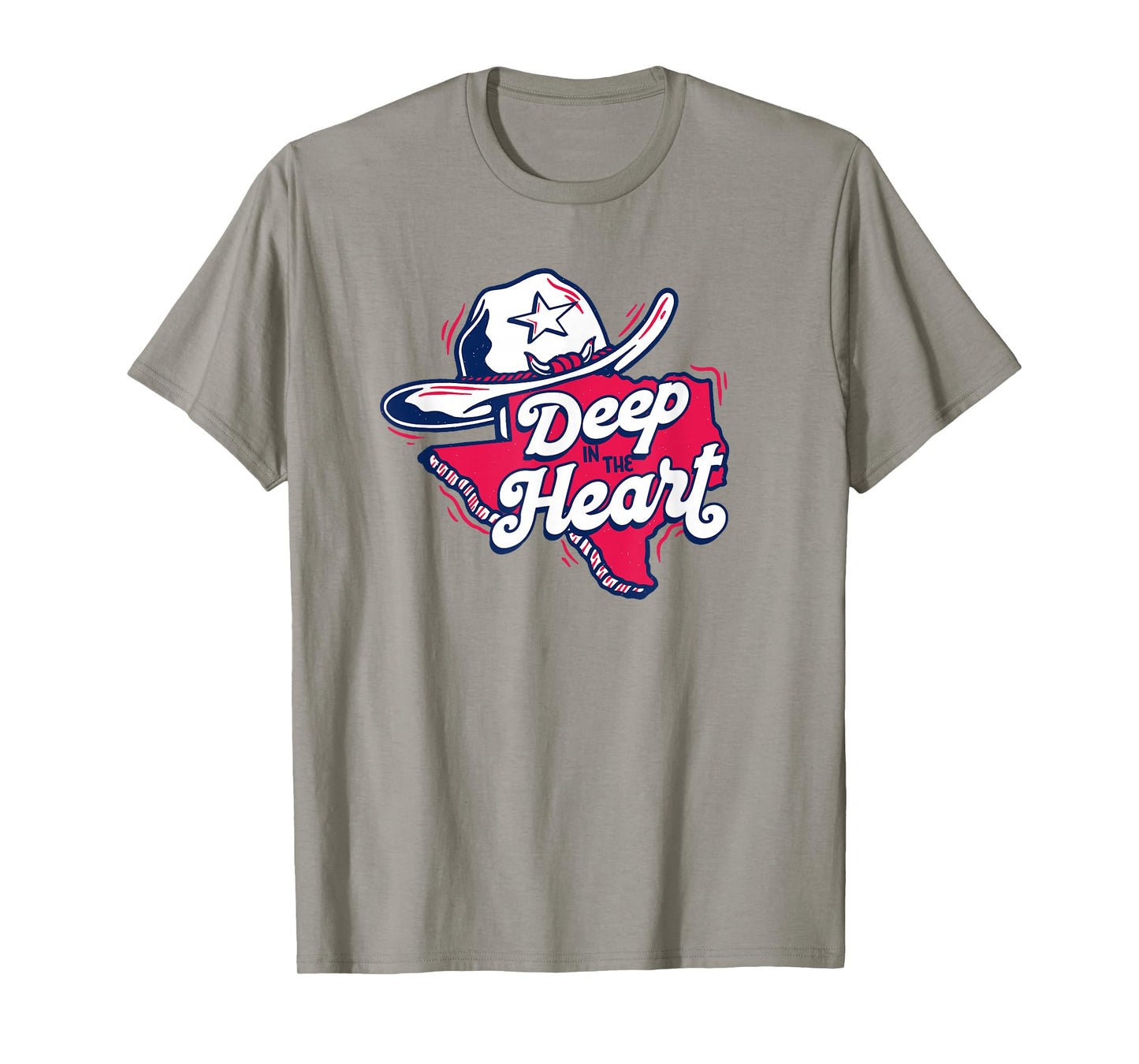 Deep in the Heart Vintage Texas Cartoon Proud Texan T-Shirt
