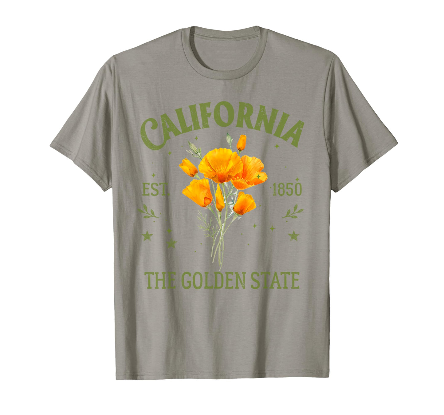 California State California Poppy California Souvenir Trip T-Shirt
