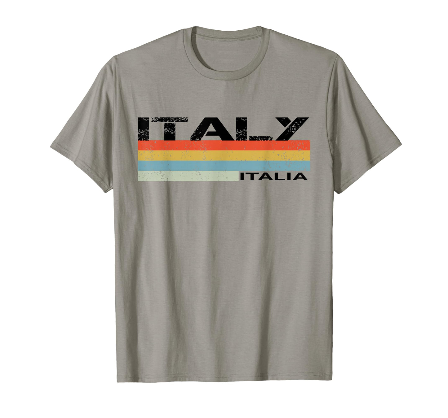 Italian Italy Italia Vintage Stripes T-Shirt