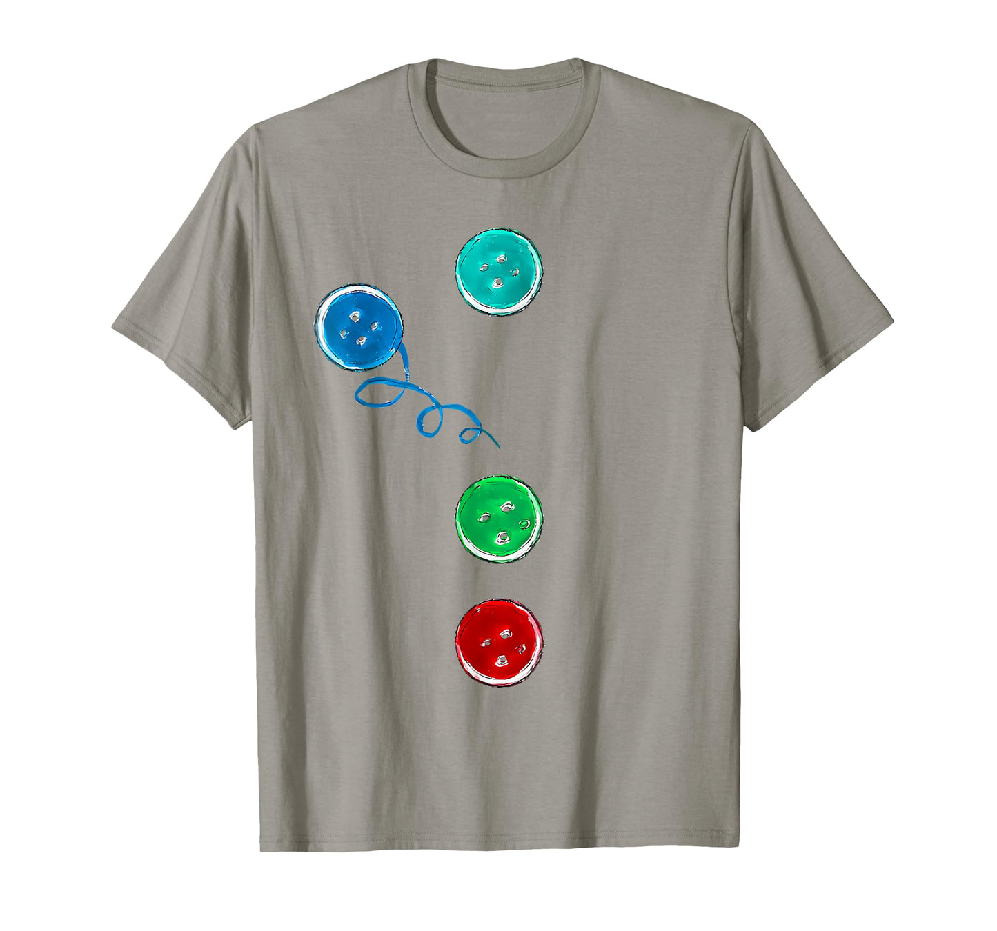 Four Groovy Buttons Blue Cat Funny Halloween Costume Kid T-Shirt