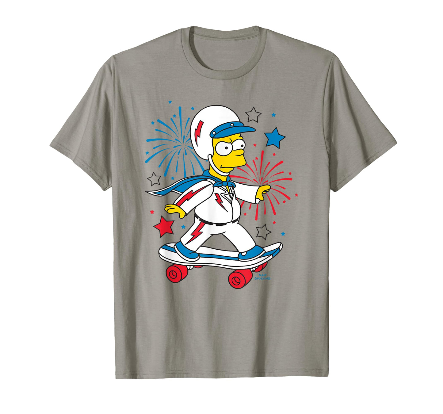 The Simpsons 4th Of July Bart American Stunt performer Logo T-Shirt