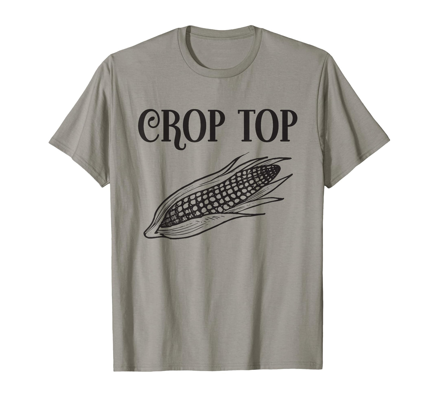 Crop Top Funny Gardening Farming Corn Lover Corny Country T-Shirt