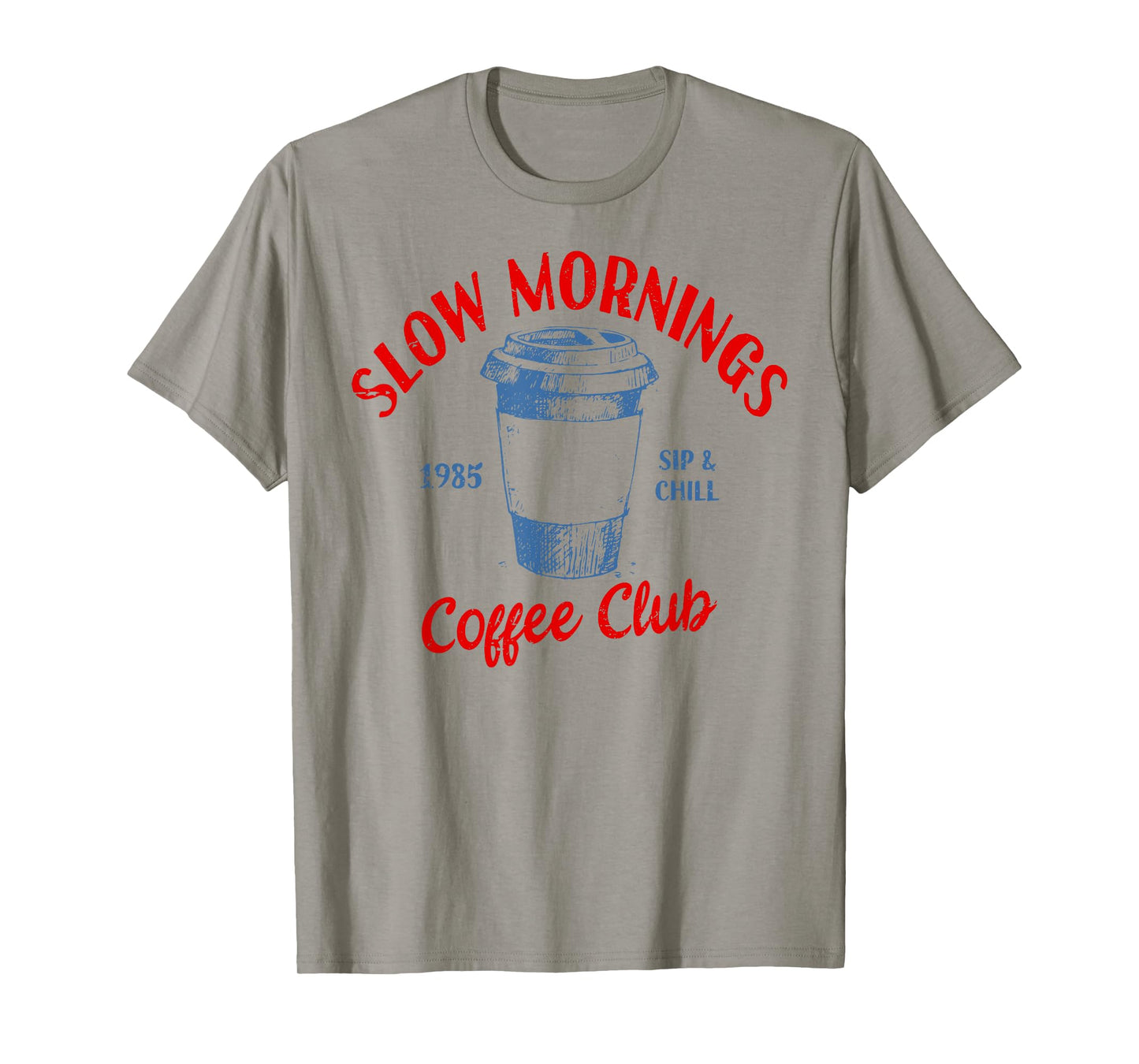 Slow Mornings Coffee Club | Coffee Lover Barista T-Shirt