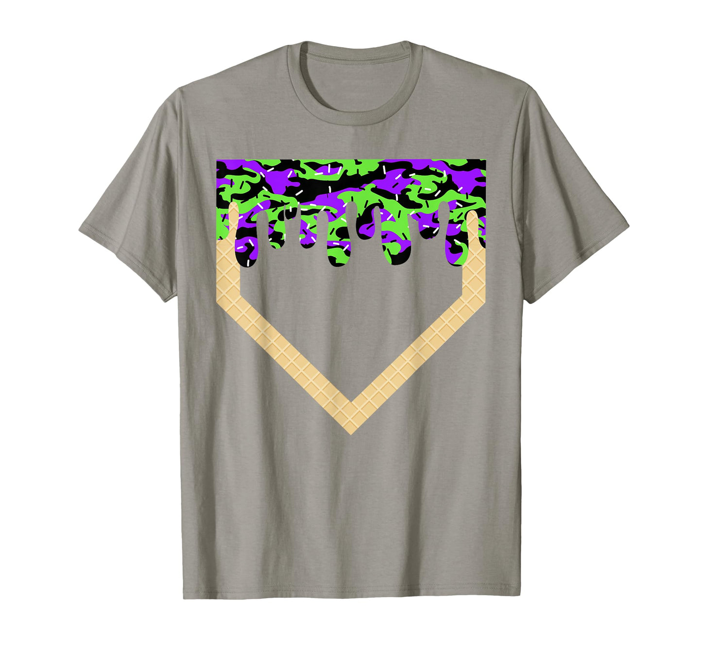 Halloween Baseball Home Plate Drip Baseball Lifestyle Boys T-Shirt