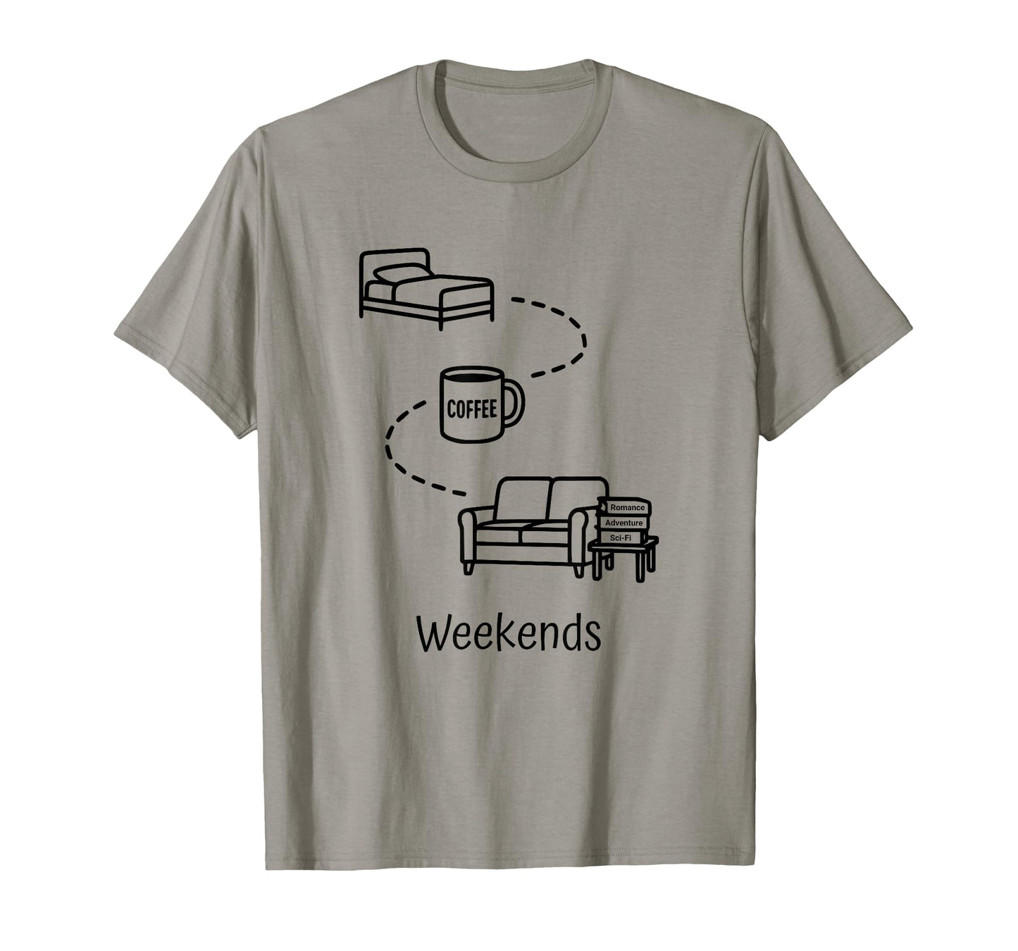 Reading Weekends Cozy Bookworm Book Lover T-Shirt