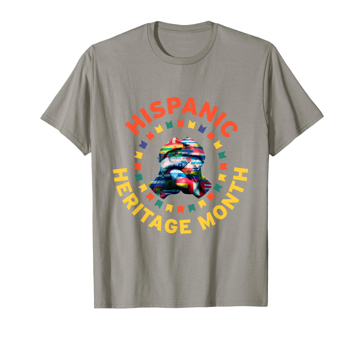Hispanic Heritage Month Shirt Countries Flag Holding Hands T-Shirt