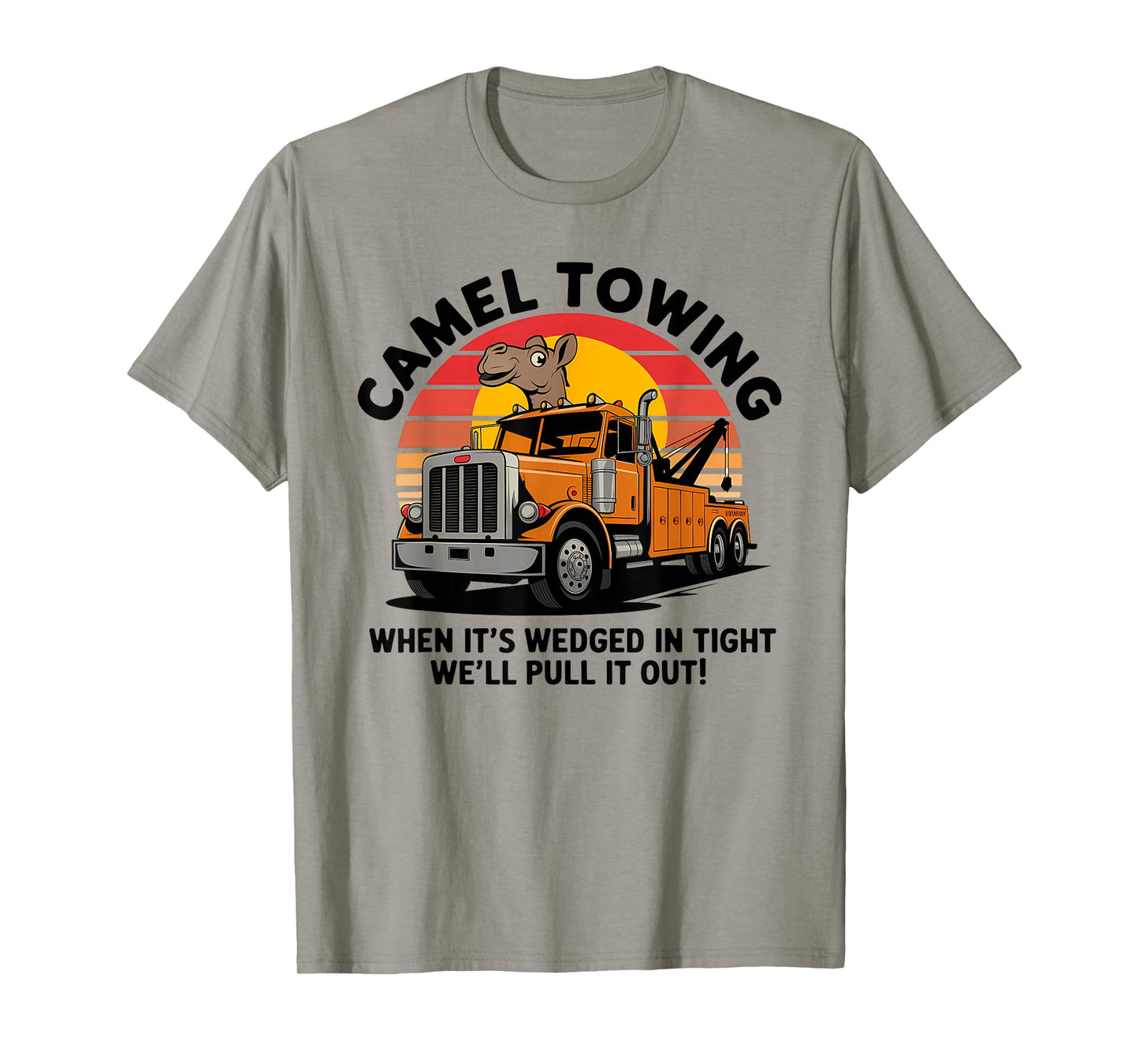 Camel Towing Funny Retro Adult Humor 2025 Hillbilly Costume T-Shirt