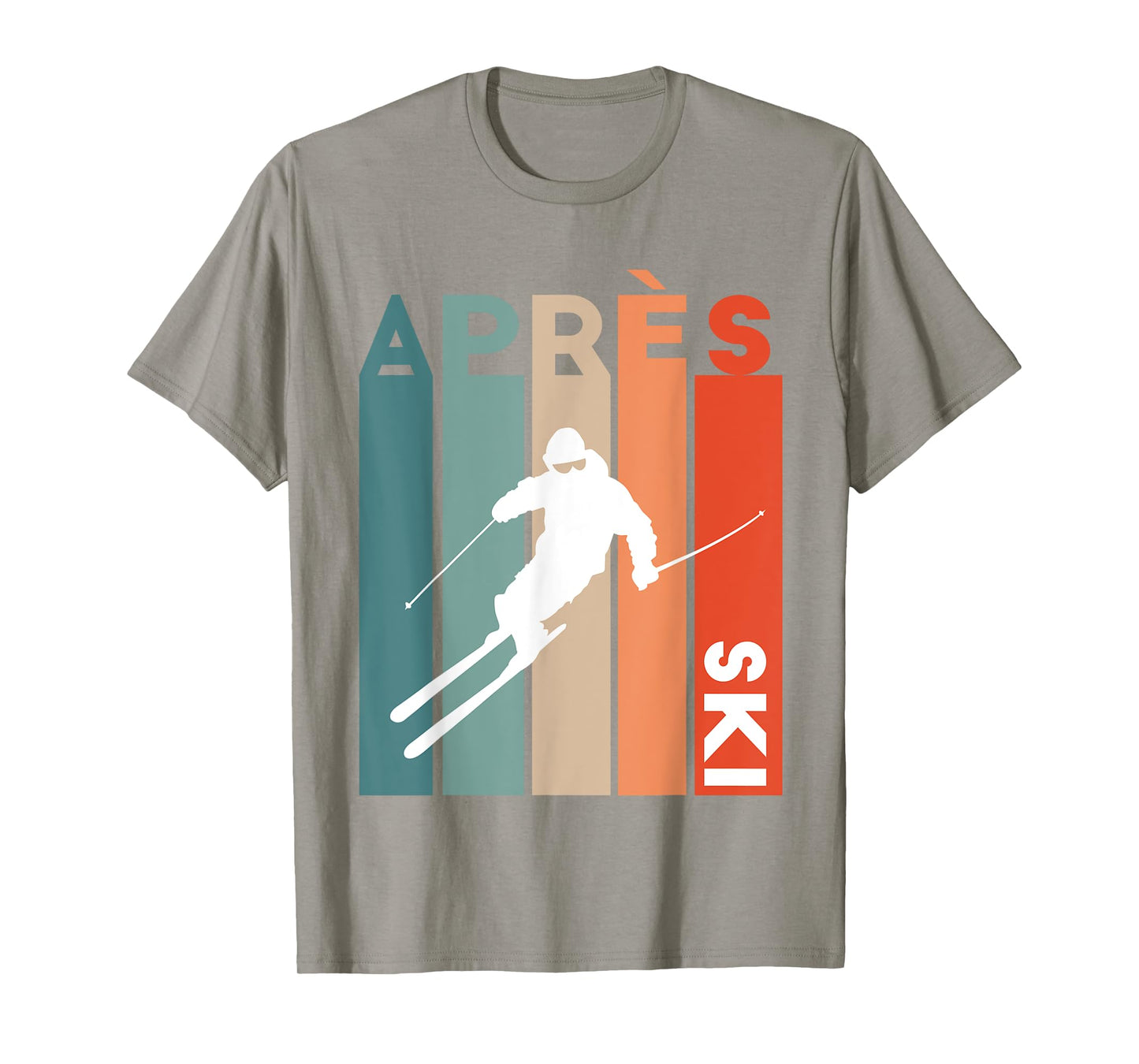 Retro vintage skiing ski skier retro vintage apres ski T-Shirt