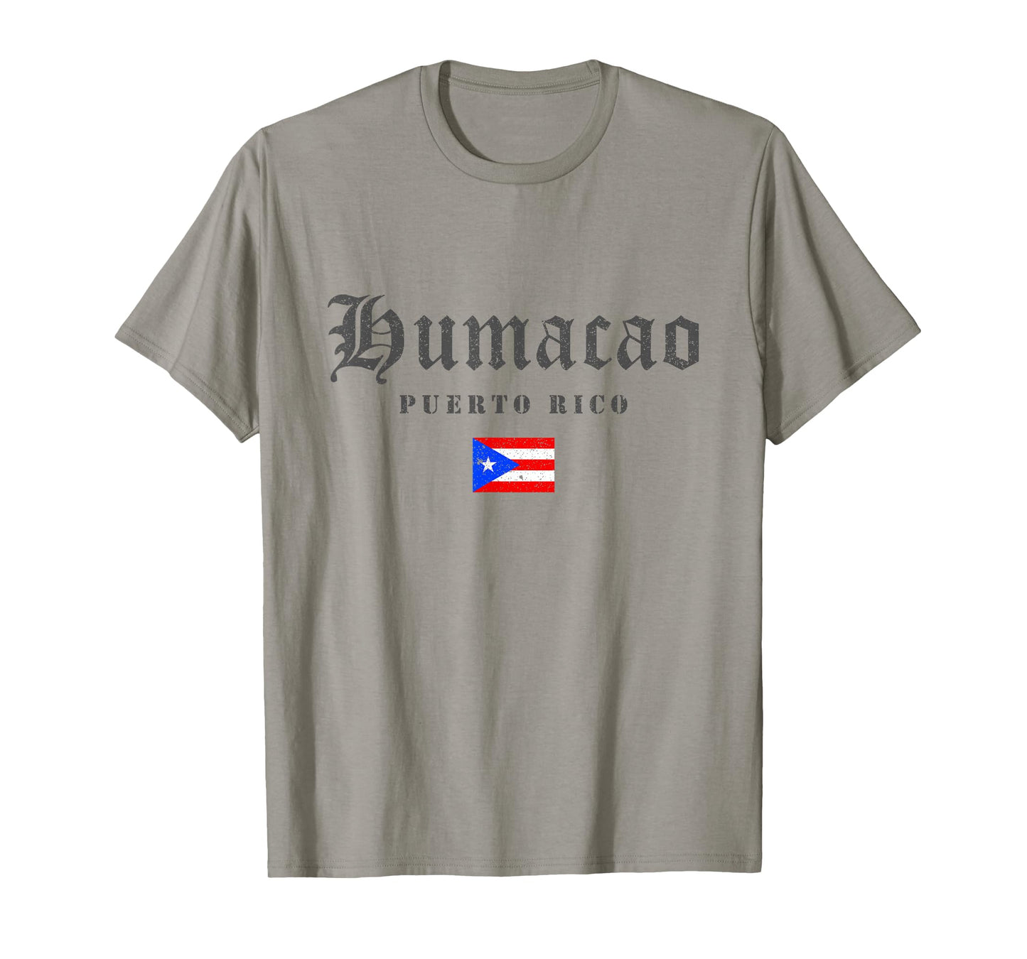 Vintage Humacao Puerto Rico Flag Pride Home Root Travel T-Shirt