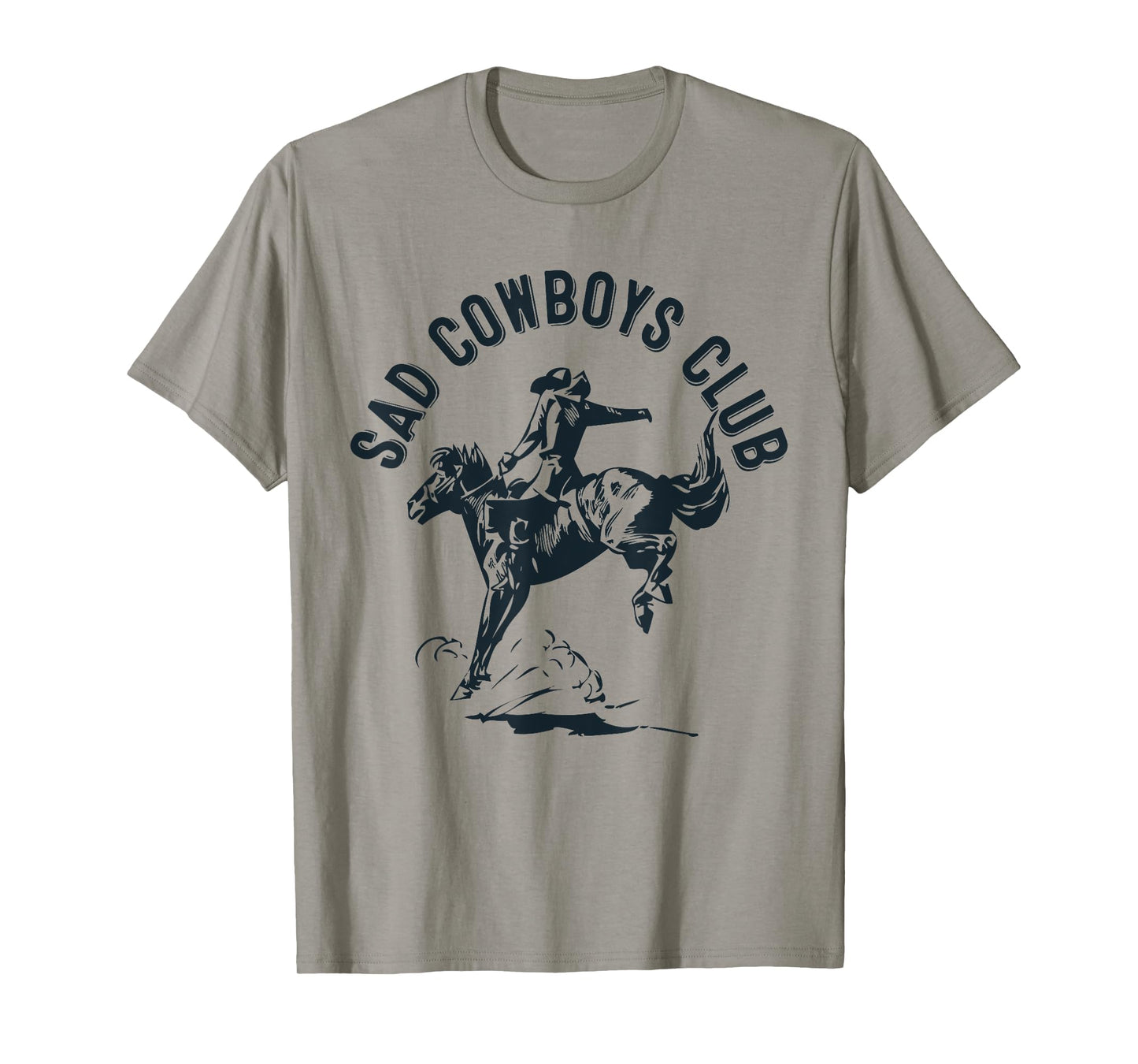 Retro Sad Cowboys Club, Sad Country Music Style Enthusiast T-Shirt
