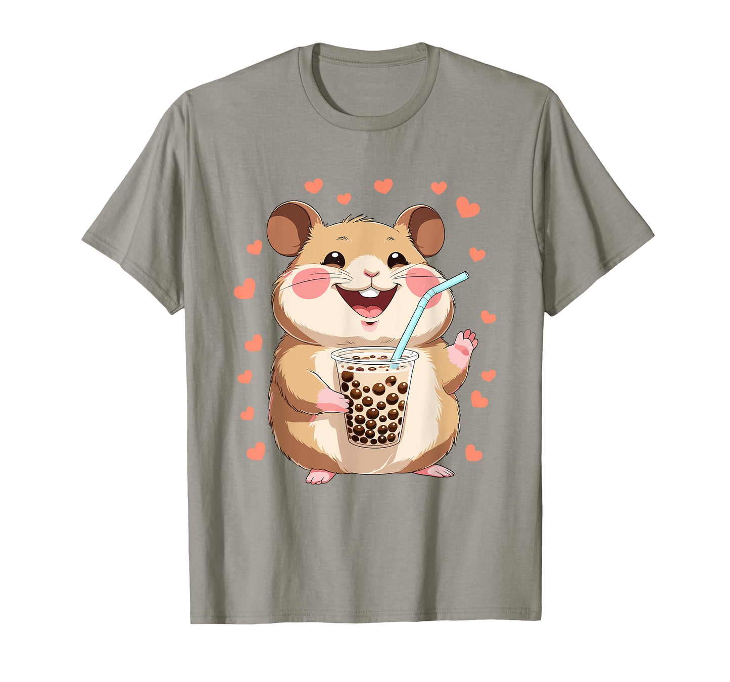 Cute Kawaii Capybara Boba Drinking Boba Kawaii Bubble Tea T-Shirt