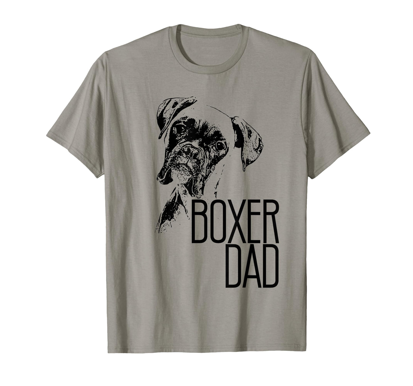 BOXER DAD DOG FACE T-SHIRT - DOG LOVERS BOXER DAD GIFT SHIRT T-Shirt