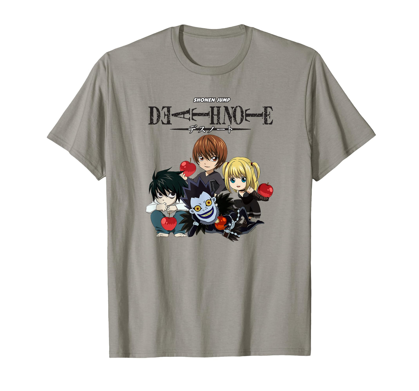 Death Note Chibi Characters with Apples Anime T-Shirt
