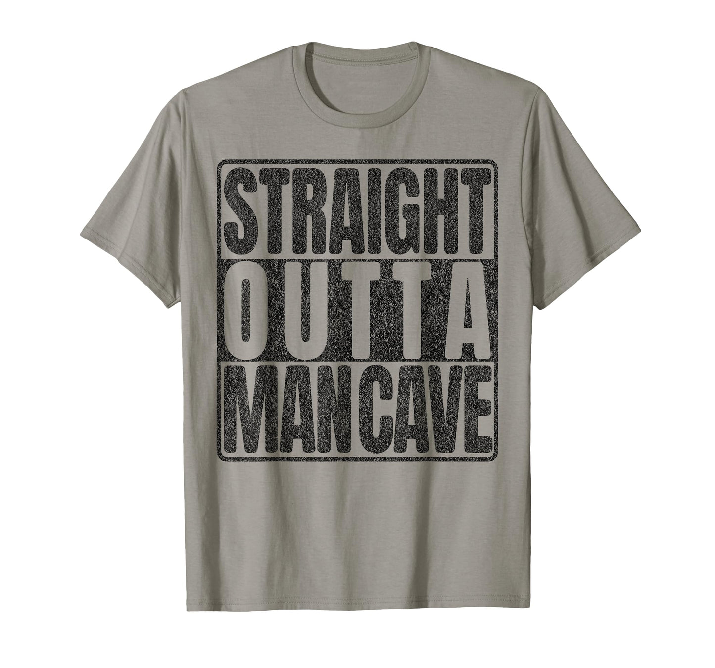 Straight Outta Man Cave, DIY TV Gaming Room Funny Introvert T-Shirt