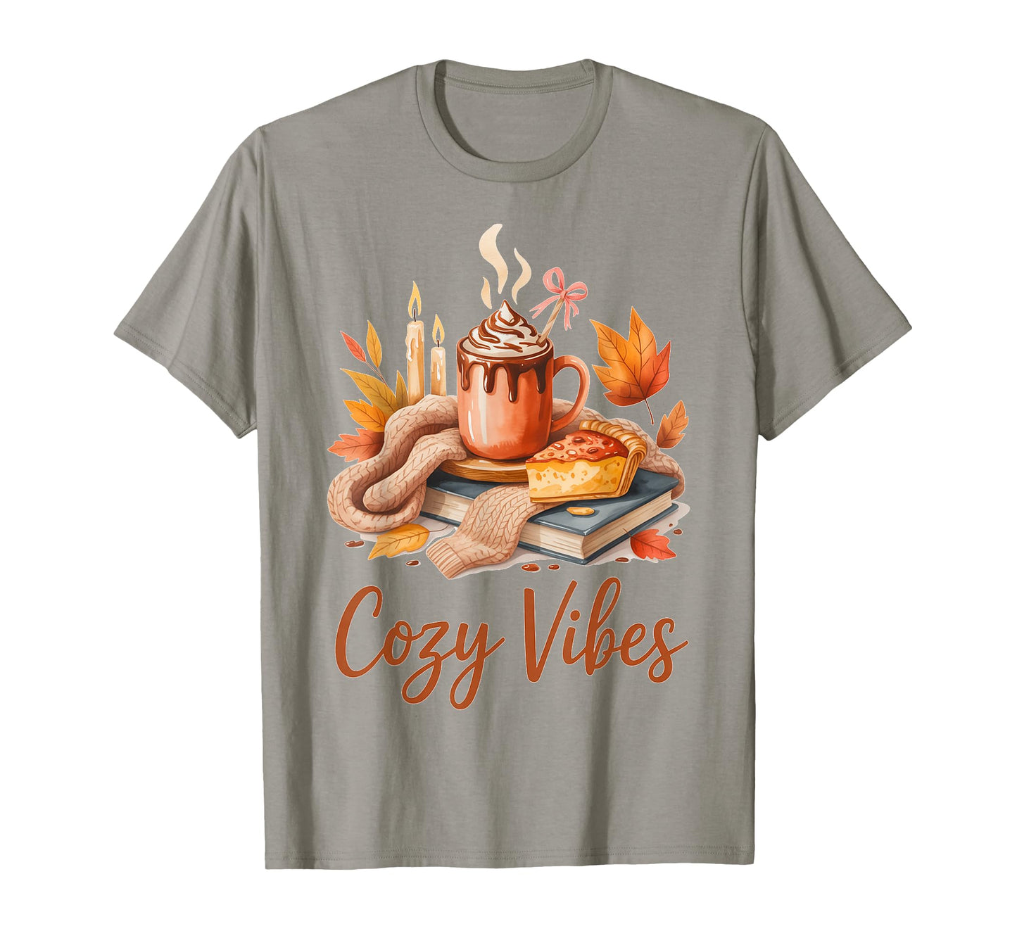 Cozy Vibes for Fall Lovers Relaxing at Home T-Shirt