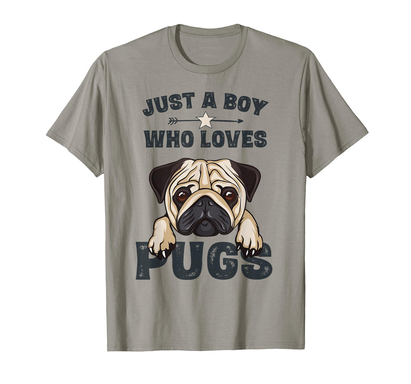 Love Pugs Funny Cute Pug Lover Saying Gift for Boys T-Shirt