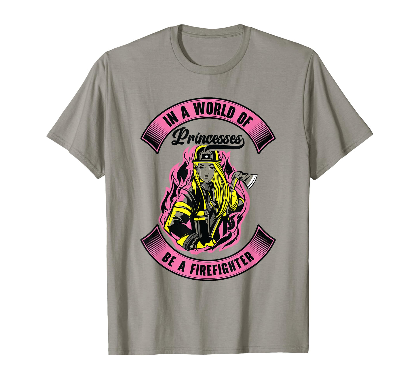 Firefighting Women Rescuer Fireman Firefighter Girl T-Shirt