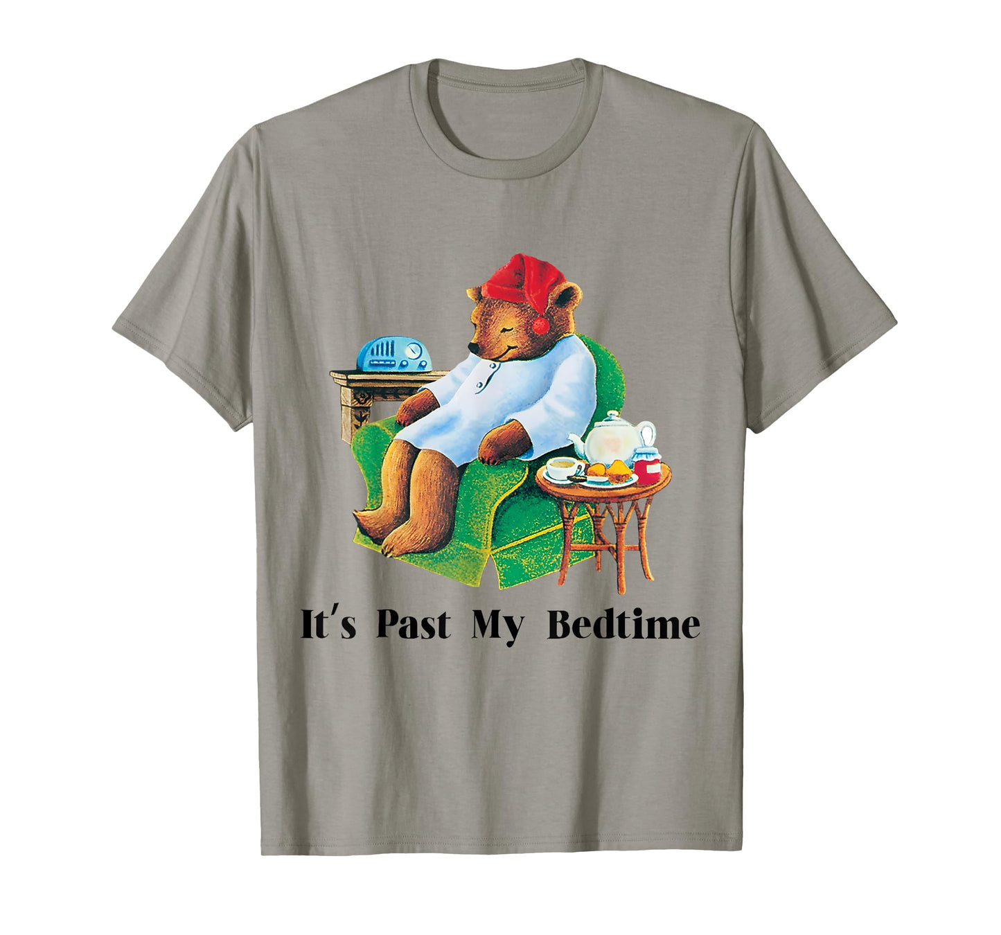 It's Past My Bedtime Funny Bear Lover Vintage For Men Women T-Shirt