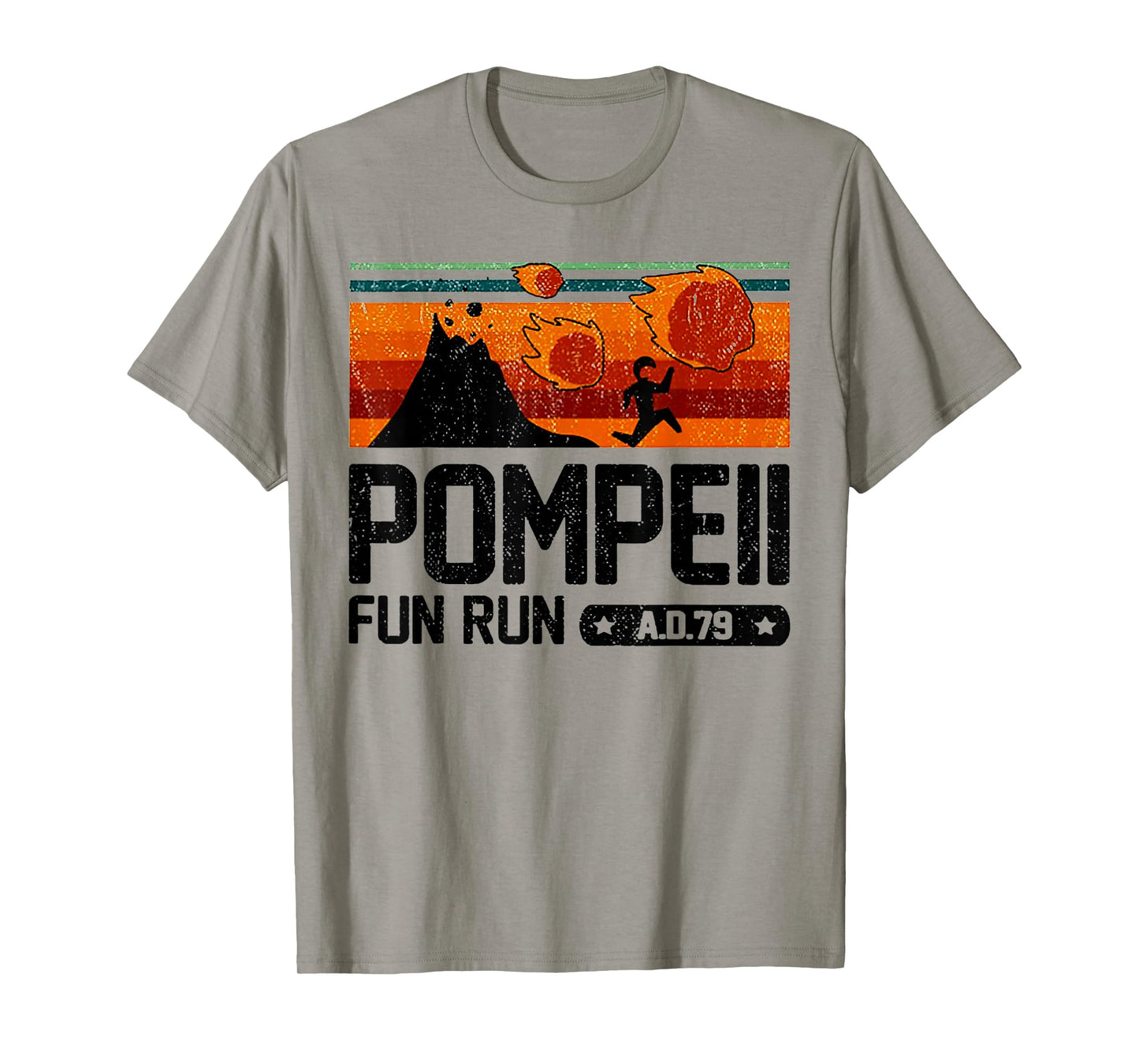 Pompeii Fun Run 79 AD Retro Vintage T-Shirt