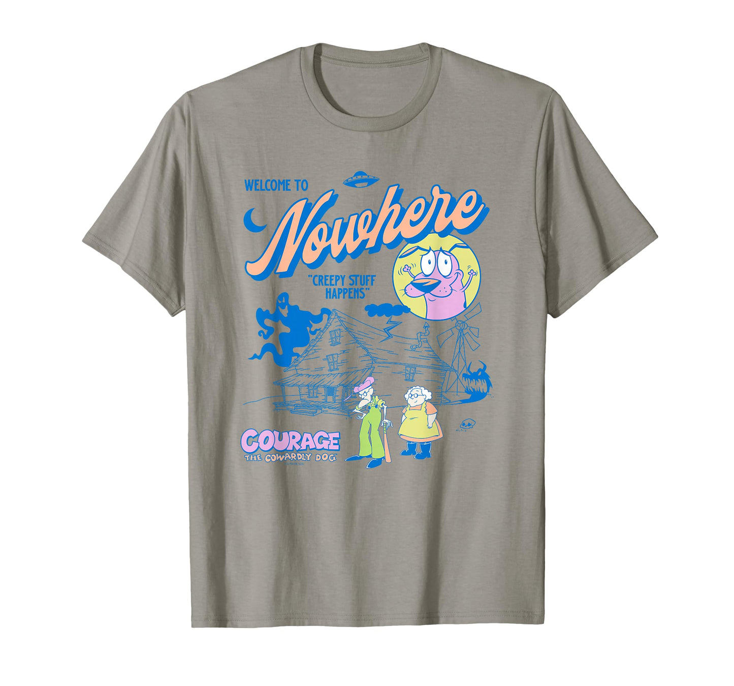 Courage The Cowardly Dog Welcome to Nowhere Cartoon T-Shirt