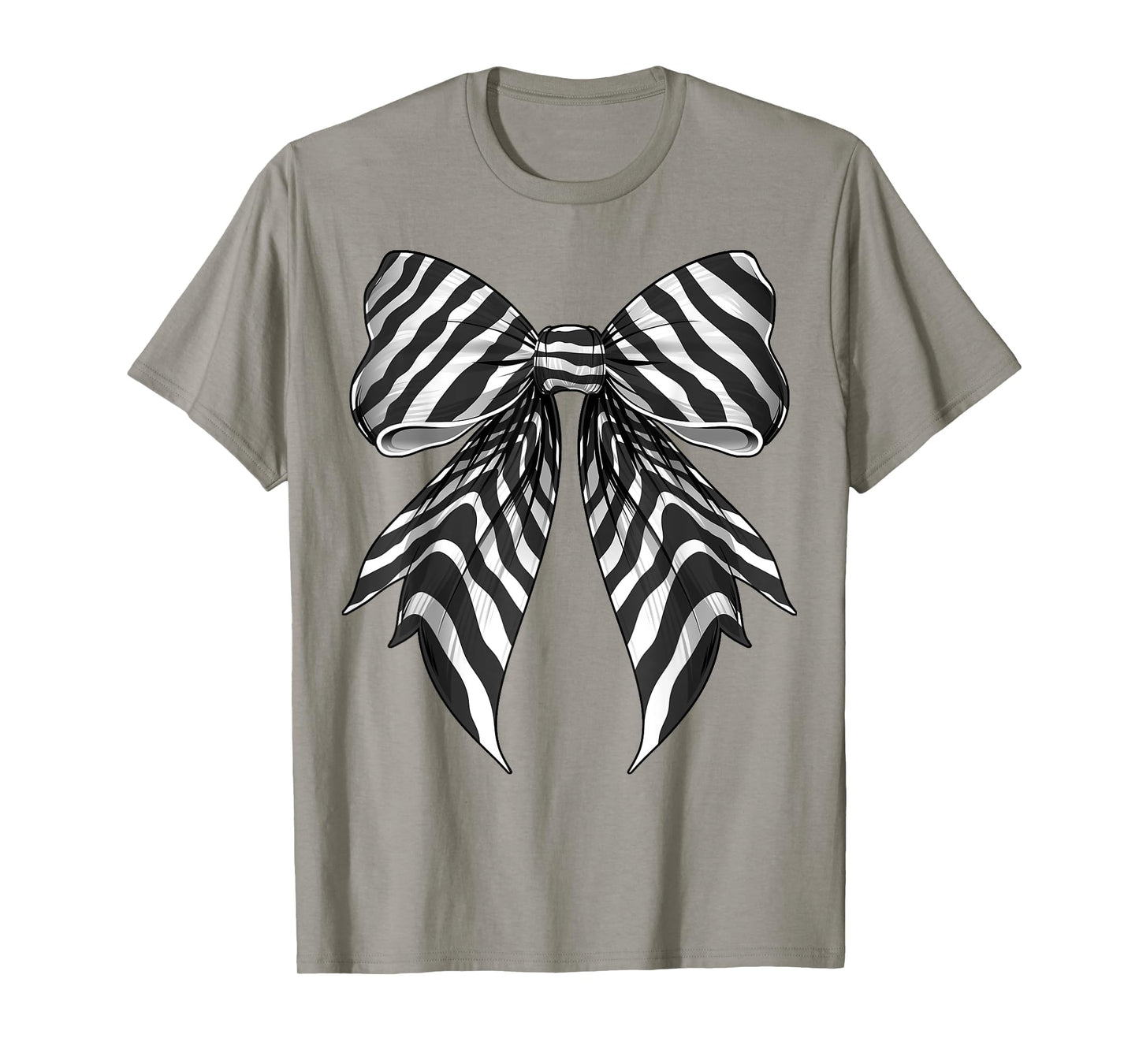 Coquette Bow Zebra Skin Pattern Cute Halloween Costume T-Shirt