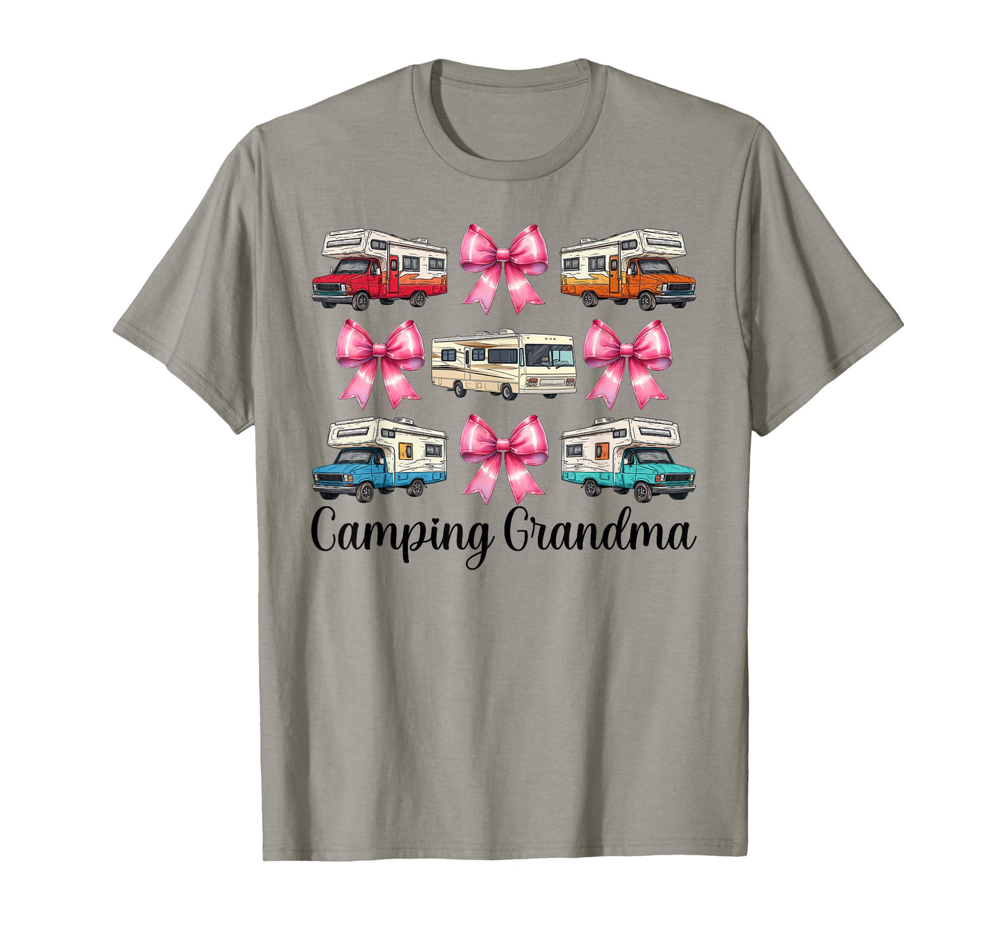 Camping Grandma RV Camping Camper Motorhome Nana Coquette T-Shirt