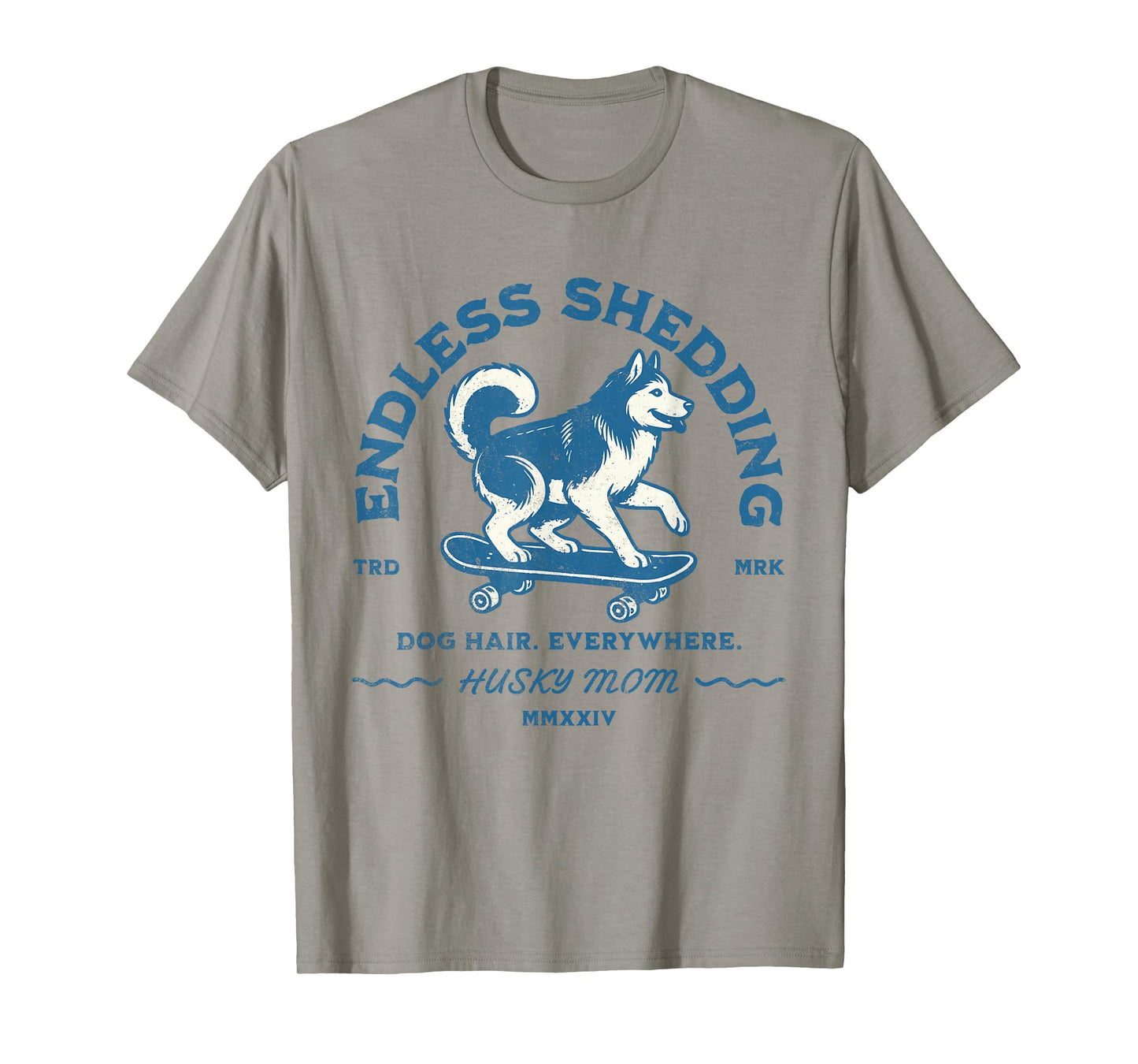 Siberian Husky Funny Ice Skating Dog Husky Mom T-Shirt