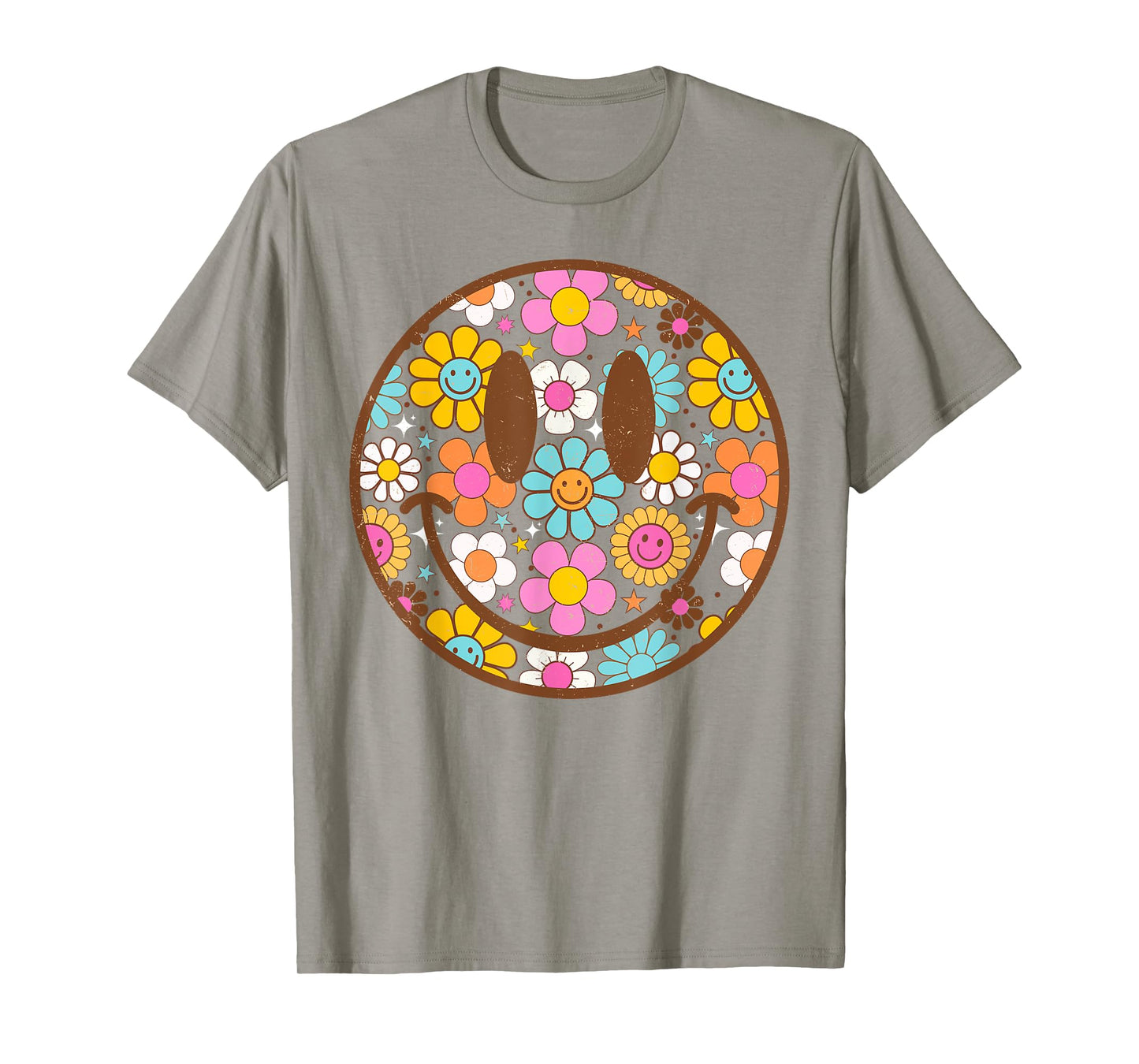 Happy Retro Daisy Smile Face Preppy Aesthetic Men Women Kids T-Shirt
