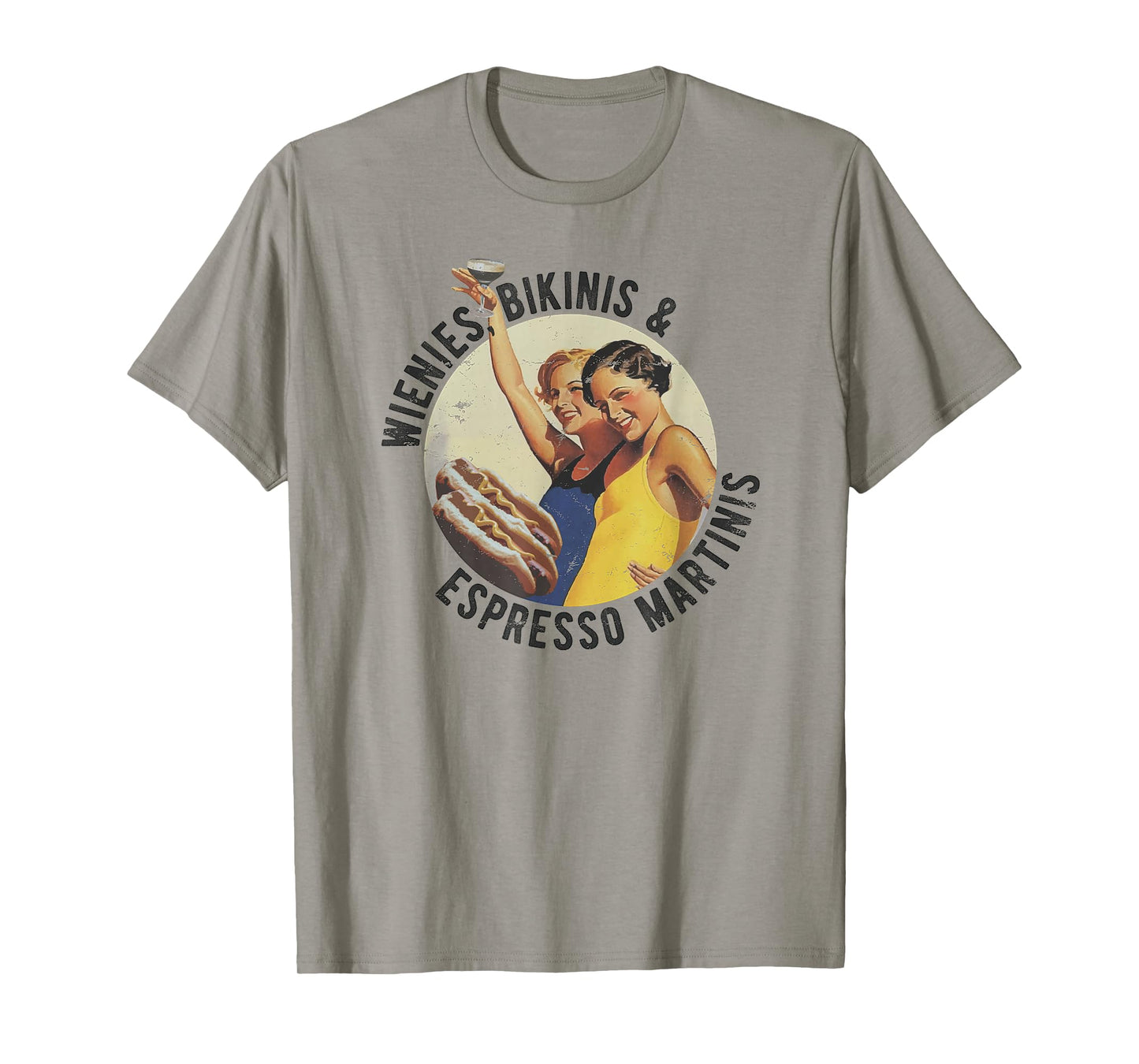 Fun Girl Summer Essentials Wienies Bikinis Espresso Martinis T-Shirt