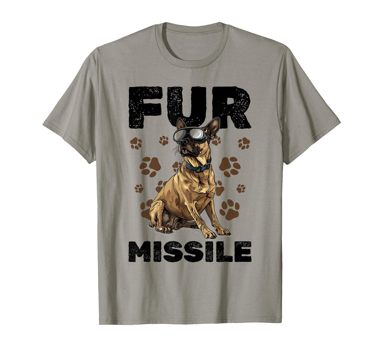 Belgian Malinois Dog Breed Fur Missile T-Shirt