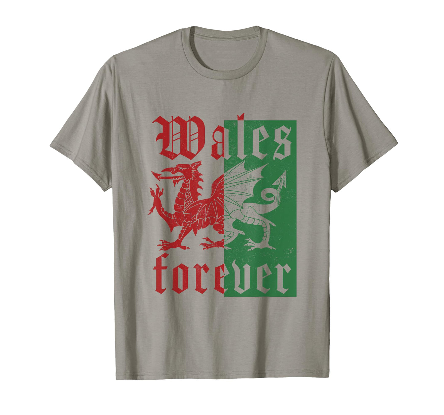 Wales Forever Cymru Am Byth Welsh Dragon Banner Welshman T-Shirt