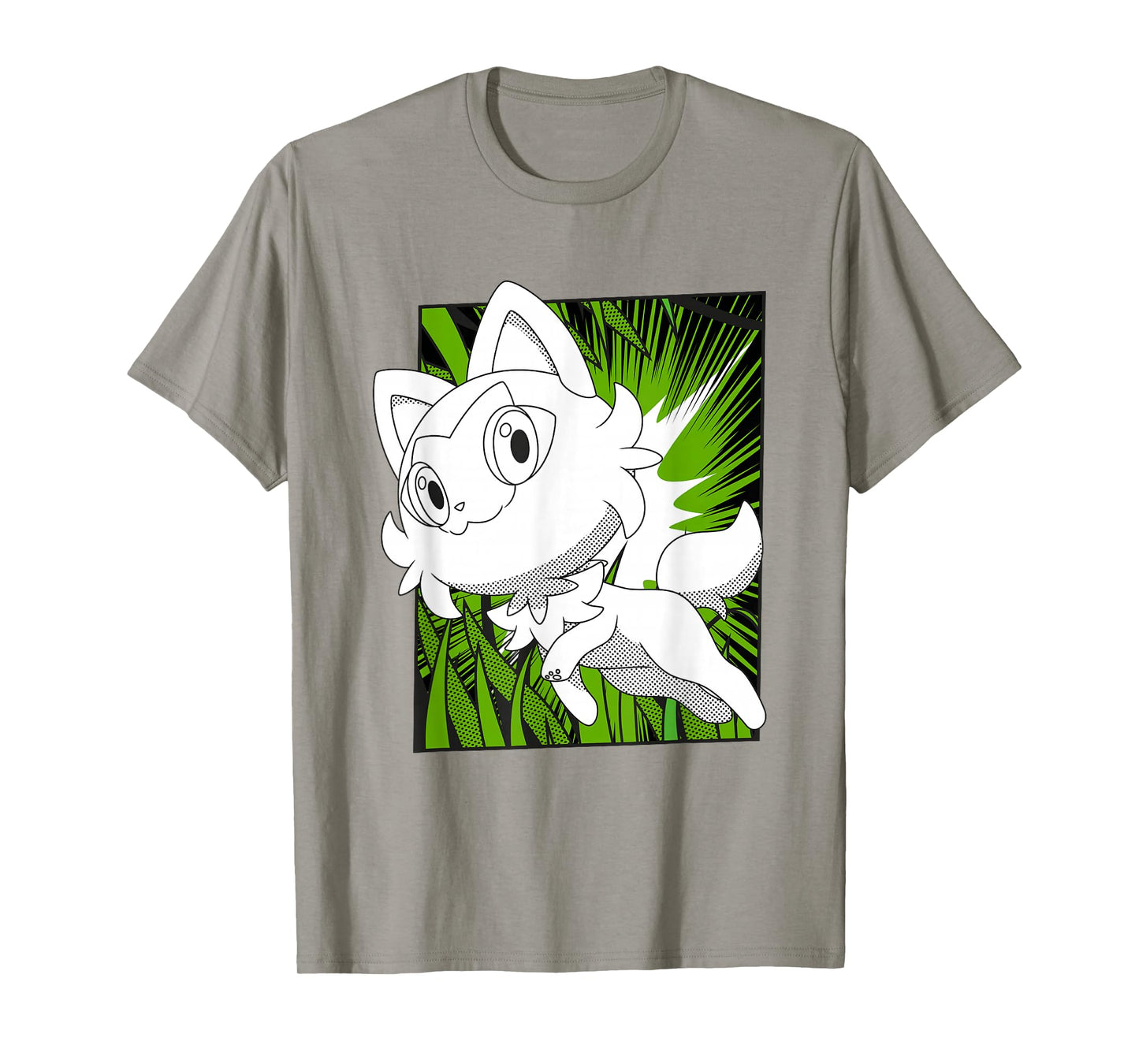 Pokémon Sprigatito In The Grass Manga Panel T-Shirt