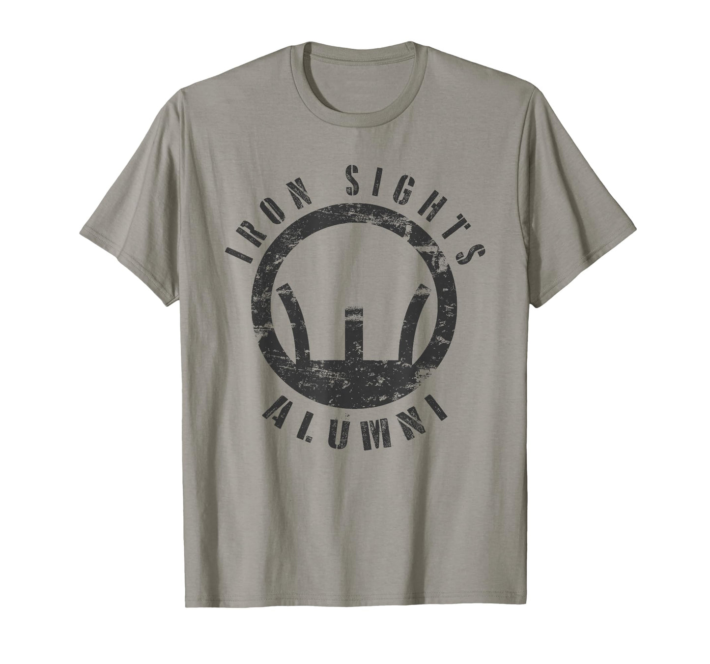 Iron Sights Alumni Boot Camp Shooting Marksmanship Veteran T-Shirt