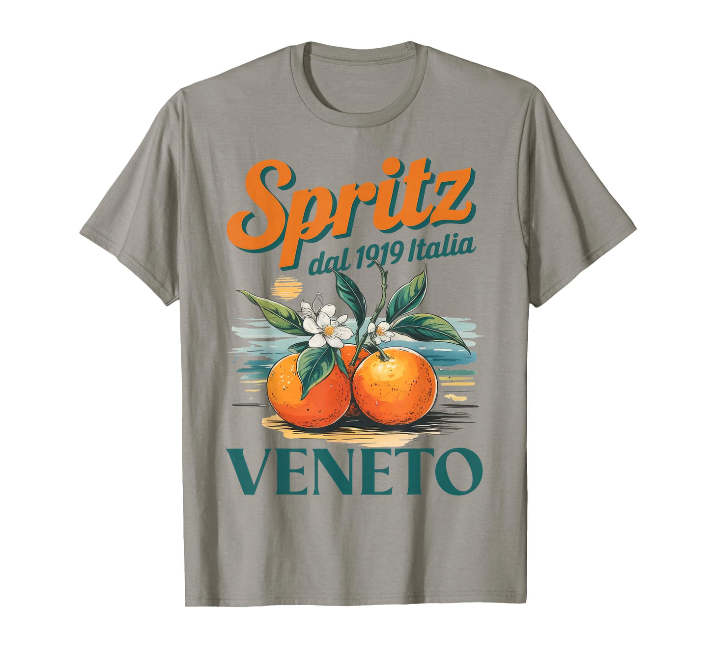 Spritz Veneto Dal 1919 Italia Vintage Orange Wine Cocktail T-Shirt