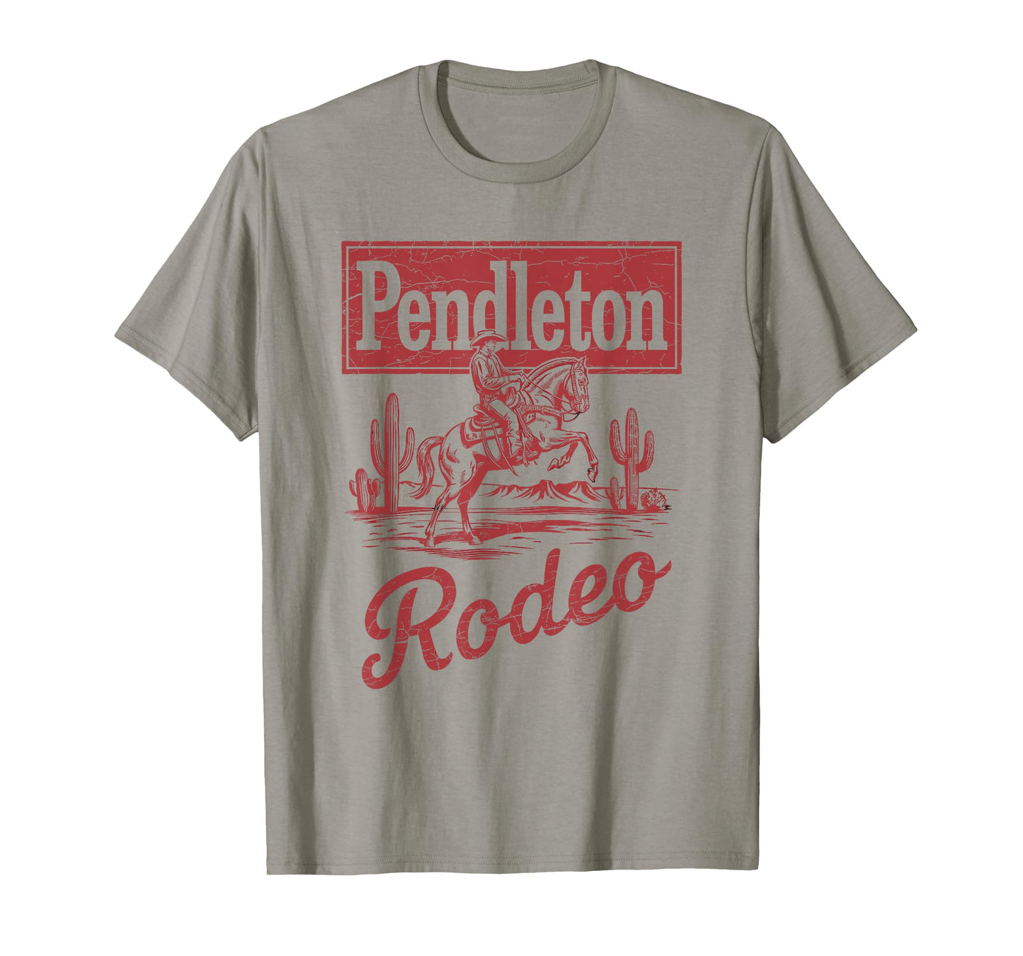 Pendleton Rodeo, Vintage Cowboy Western Horse Bronc Riding T-Shirt