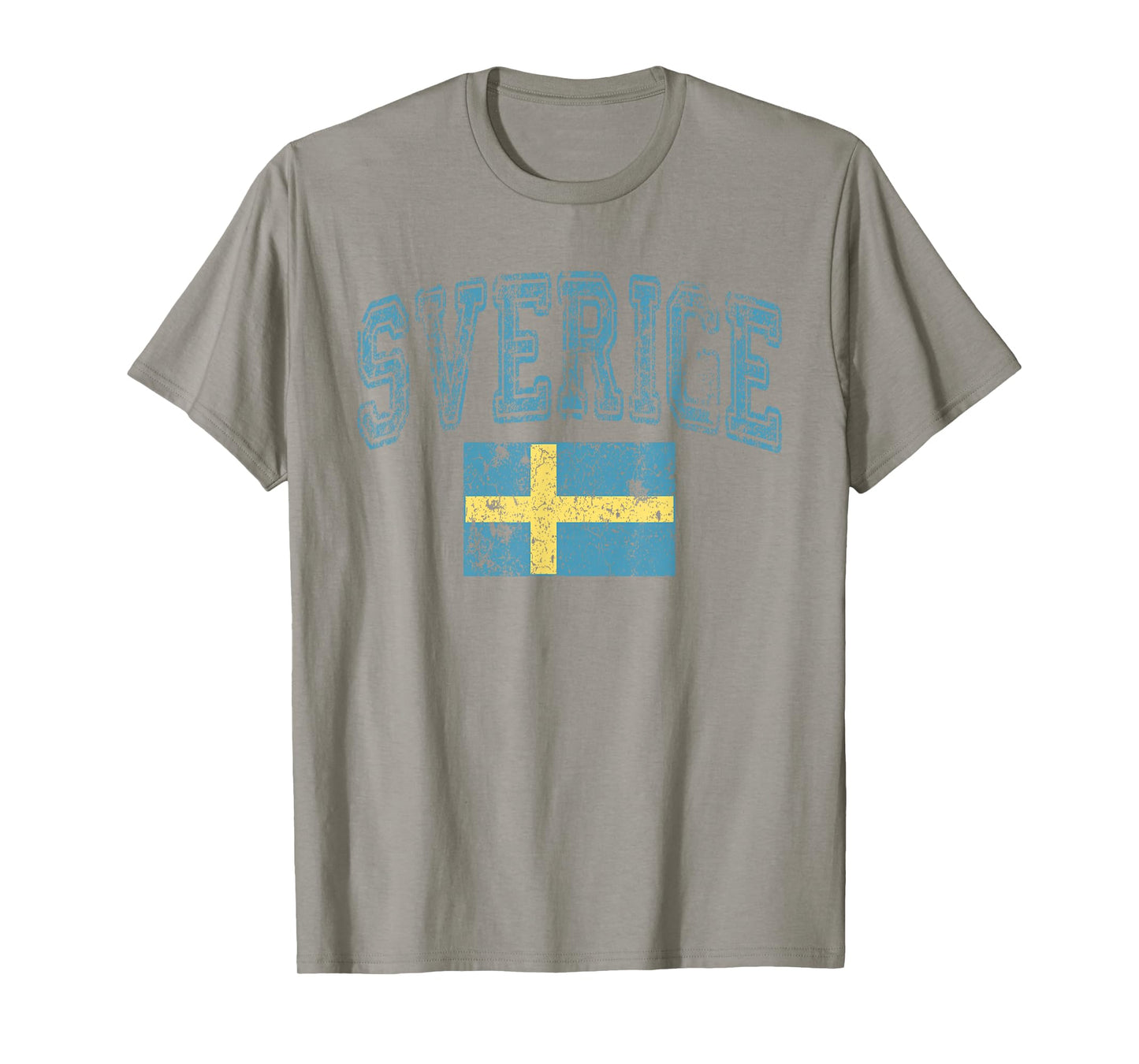 Vintage Retro Faded Sverige Sweden Flag Swedish Pride T-Shirt