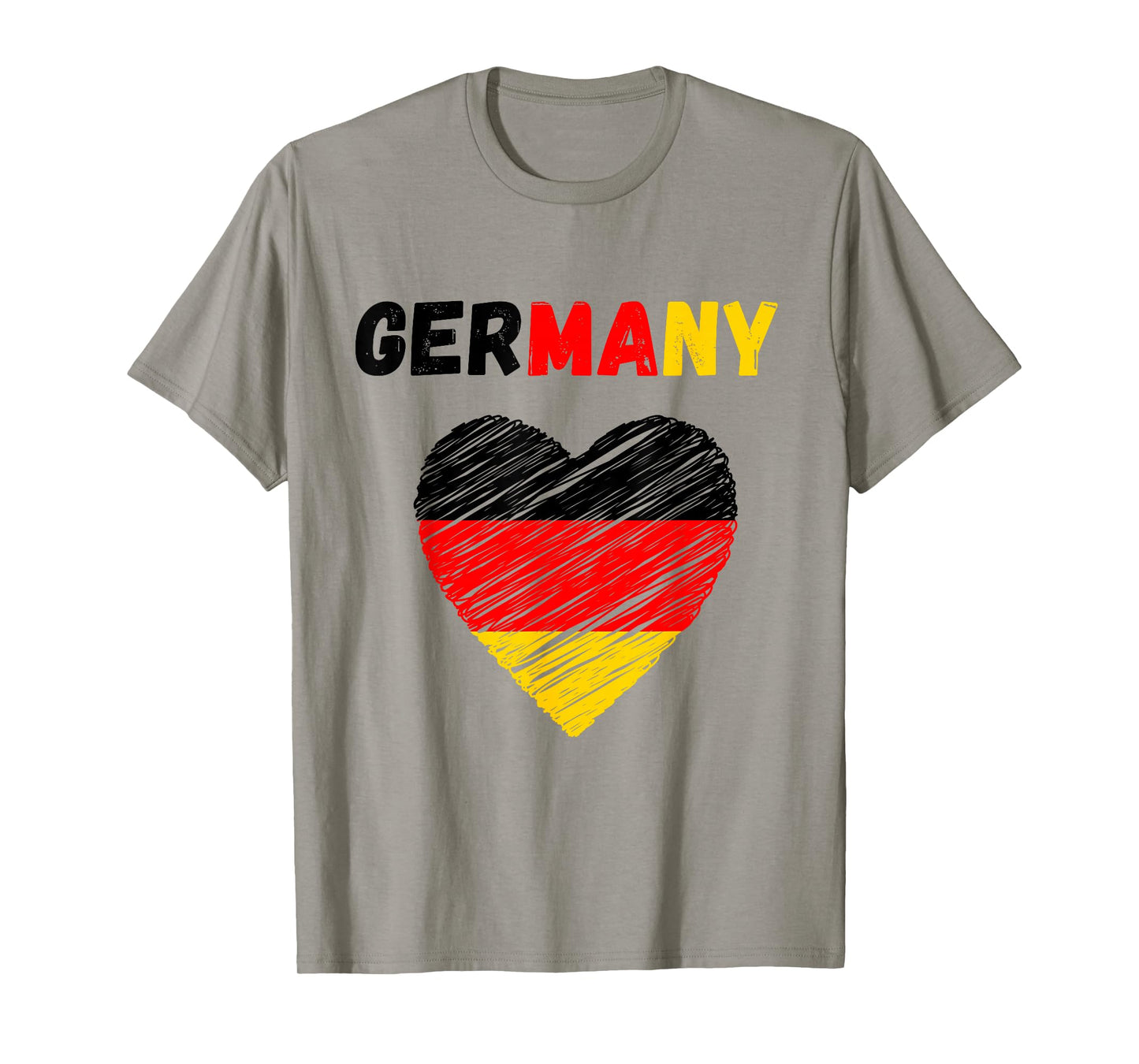 Germany Flag Holiday Germany Heart German Flag T-Shirt