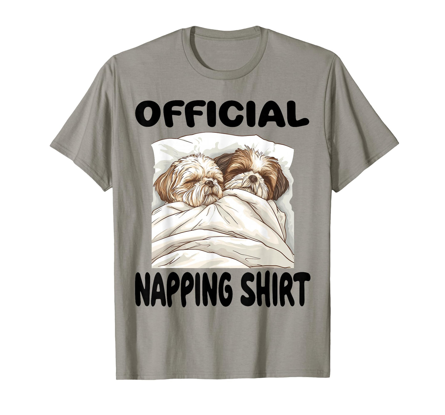 Shih Tzu Dog Official Napping shirt Pajamas Nightgown T-Shirt