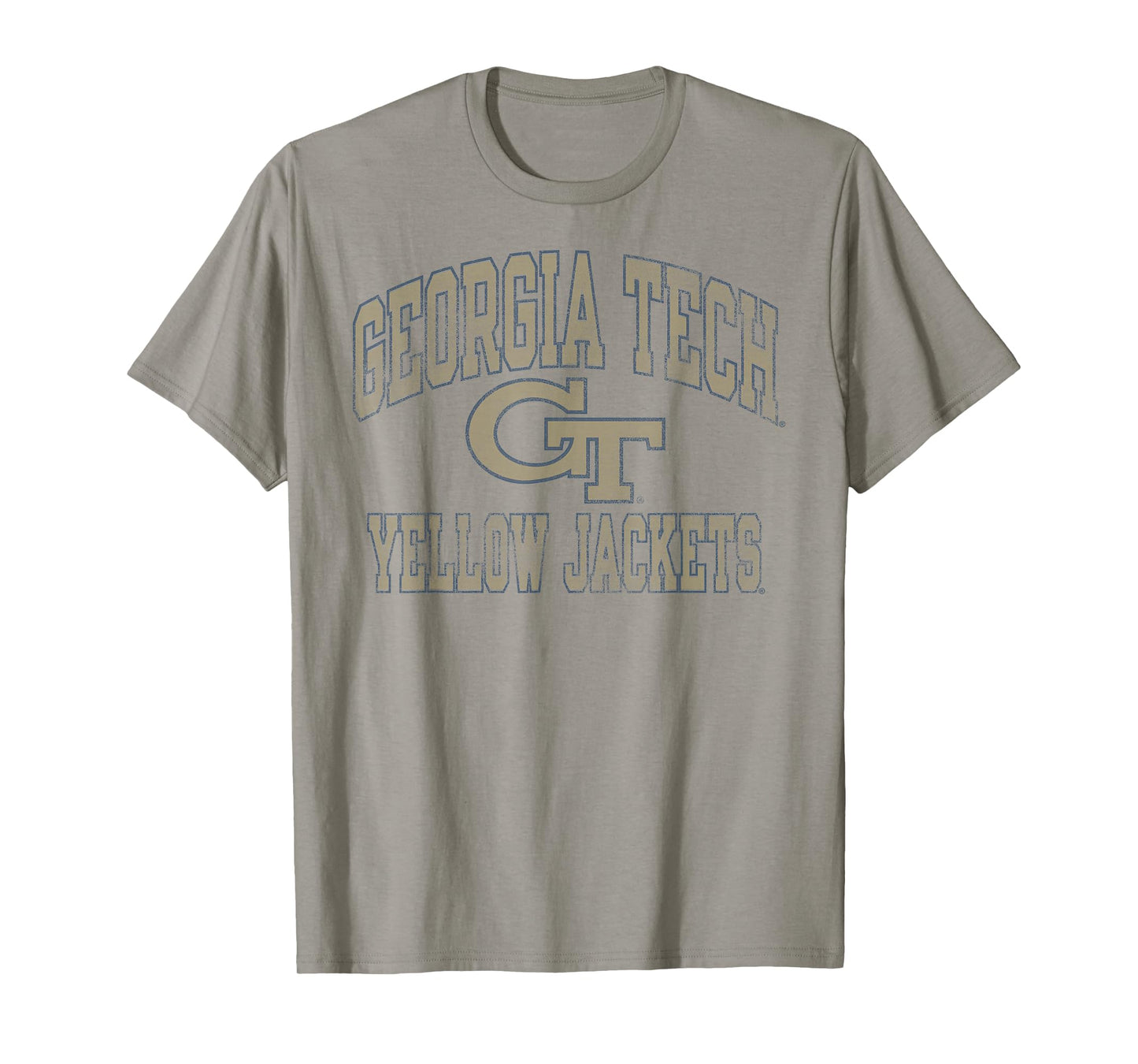 Georgia Tech Yellow Jackets Vintage Worn Gray T-Shirt