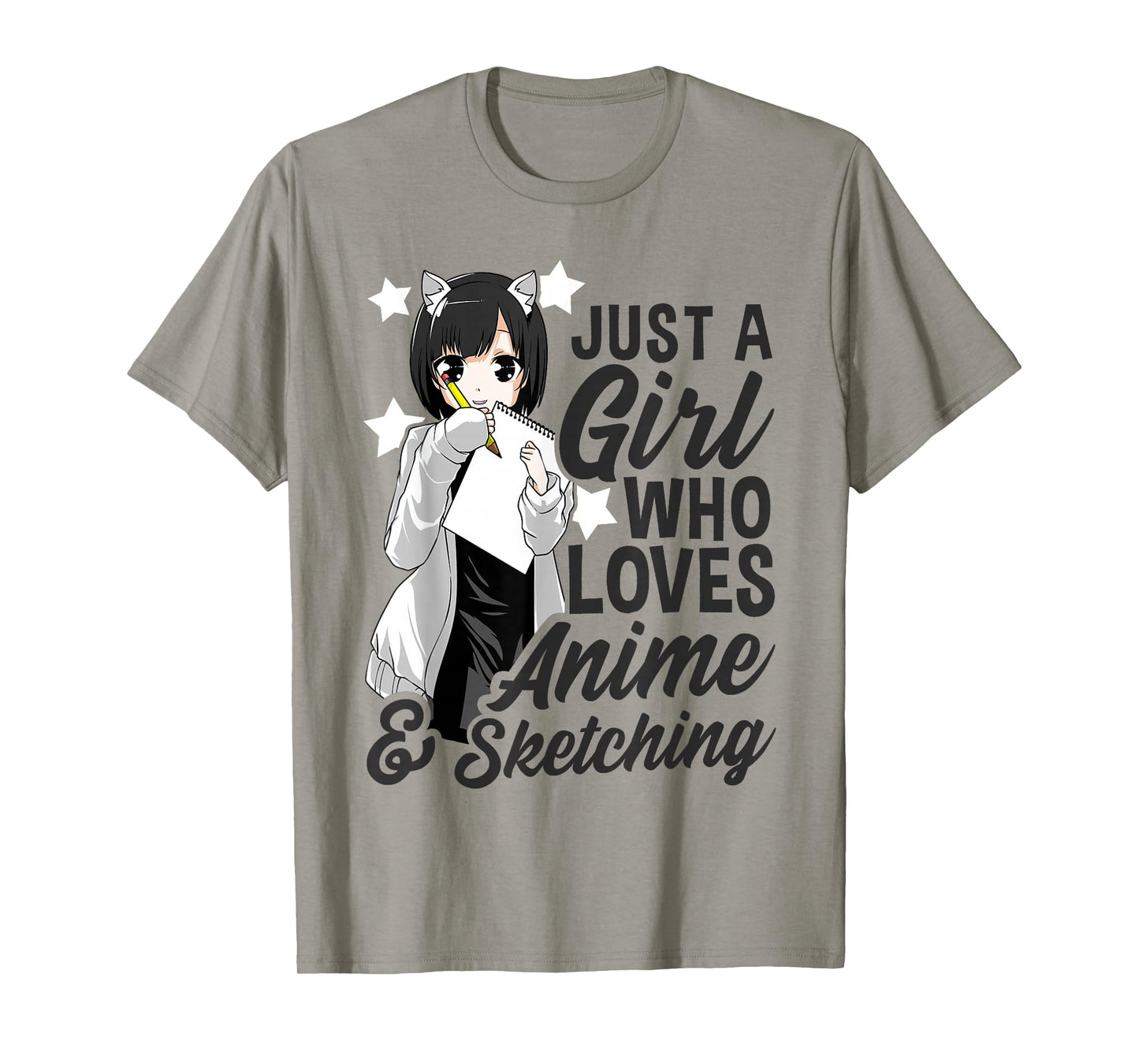 Just A Girl Who Loves Anime and Sketching Drawing Anime Kids T-Shirt