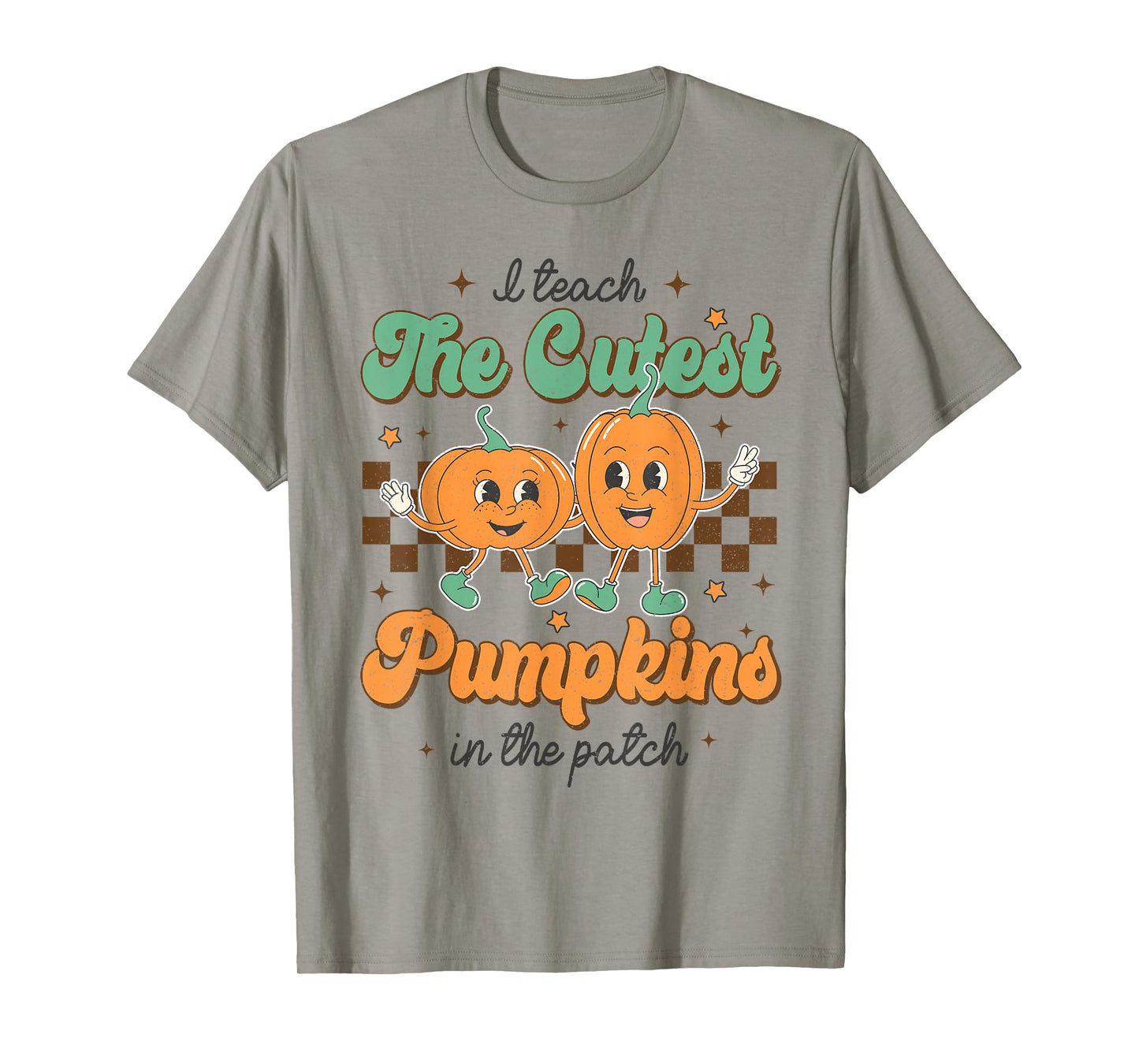 I Teach The Cutest Pumpkins In The Patch Retro Fall T-Shirt