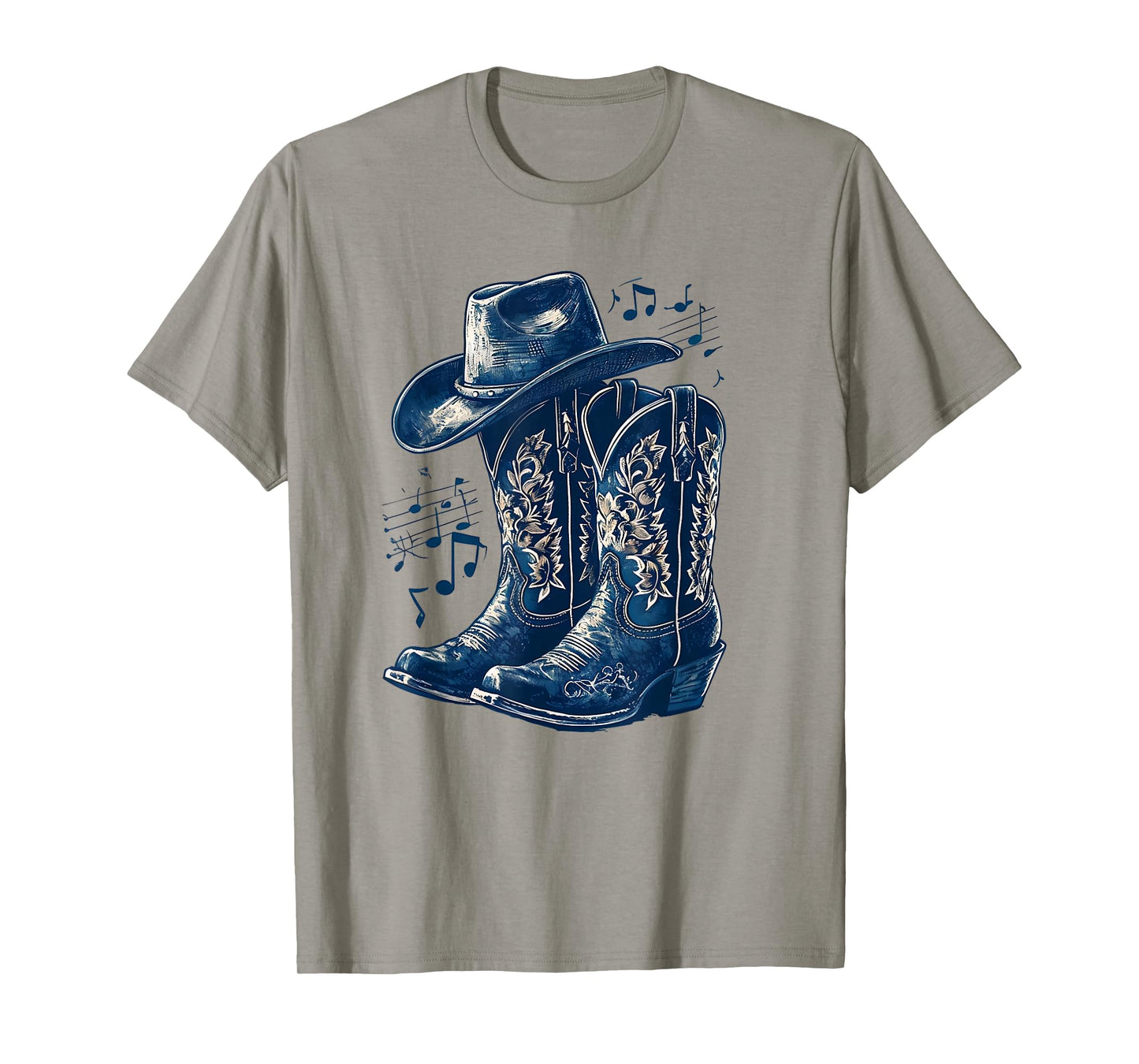 Cowgirl Boot Line Dance Nashville Country Music Concert T-Shirt