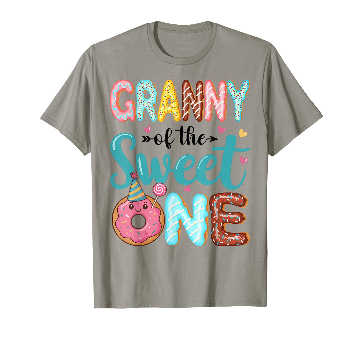 Granny Of The Sweet One 1st Birthday Girl Donut Party T-Shirt