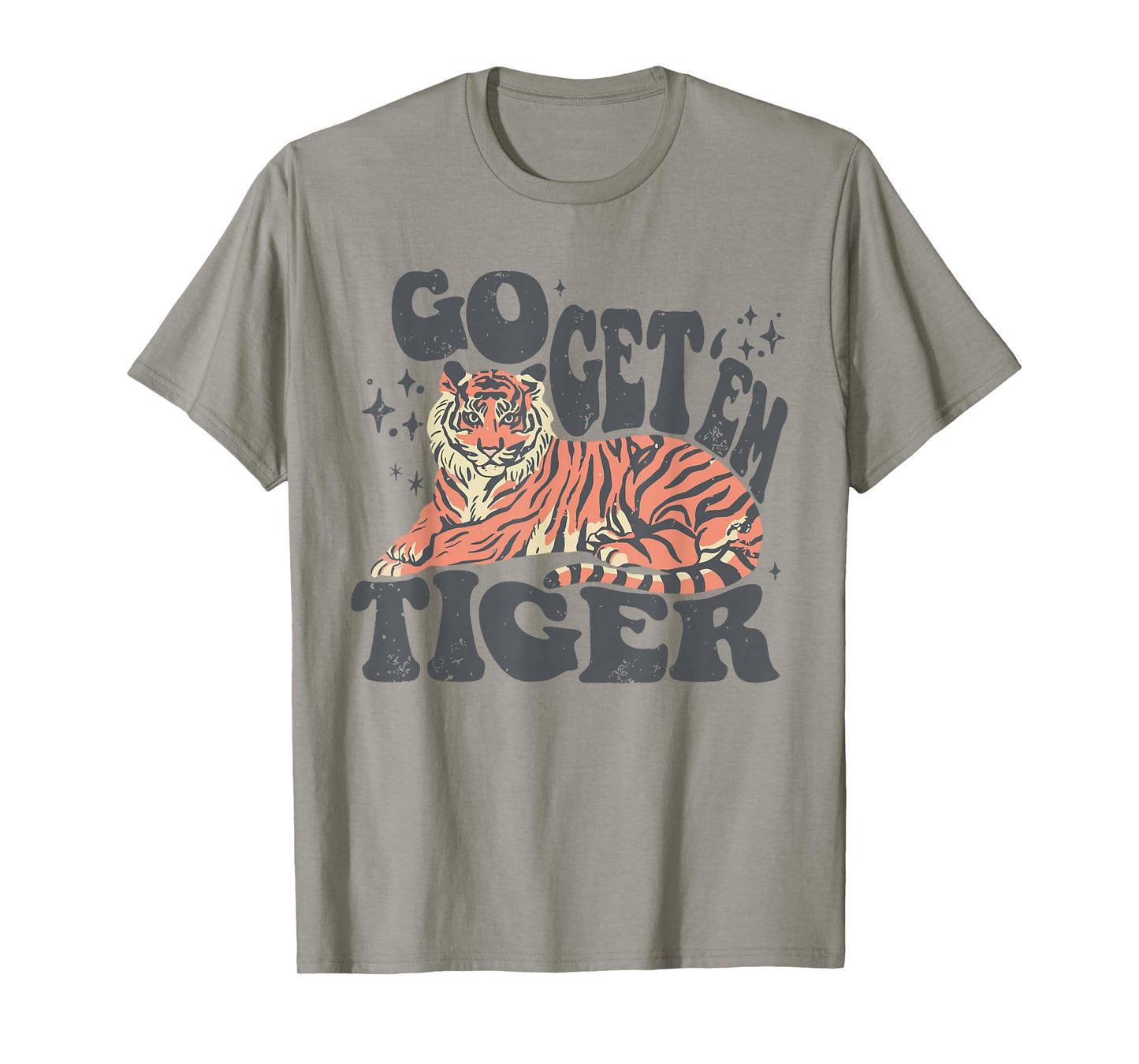 Retro Go Get'Em Tiger Easy Sport for Men and Women T-Shirt