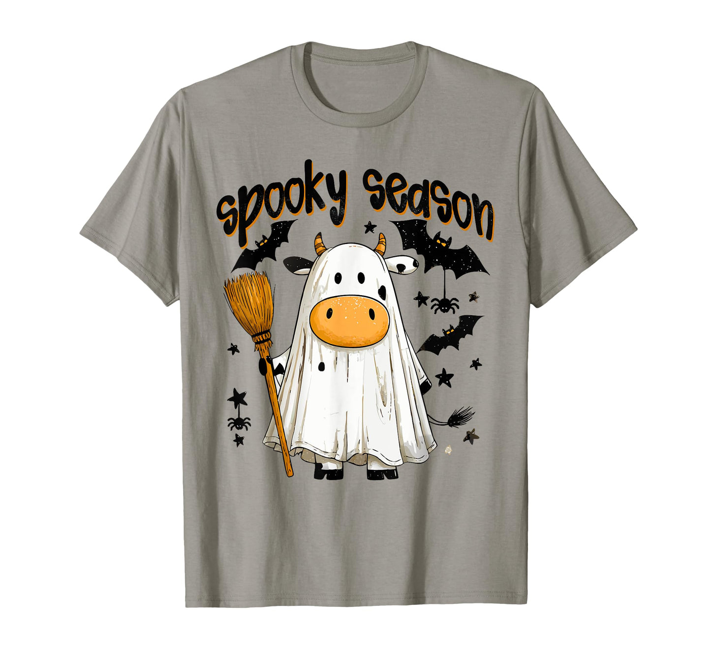 Funny Ghost Cow Halloween Animals Cow Lover Spooky Season T-Shirt