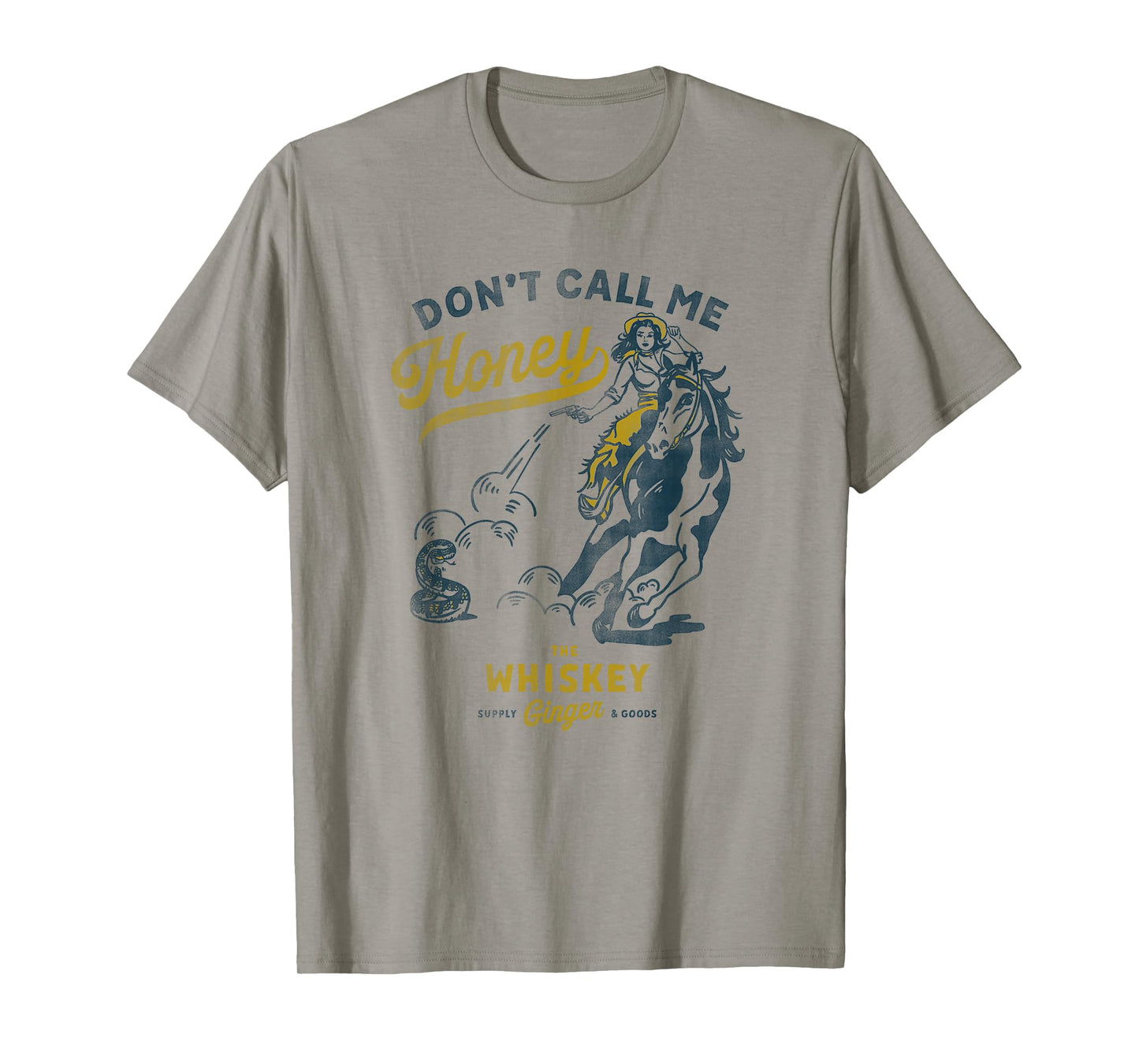 Don't Call Me Honey: Western Pinup Cowgirl On Horseback T-Shirt