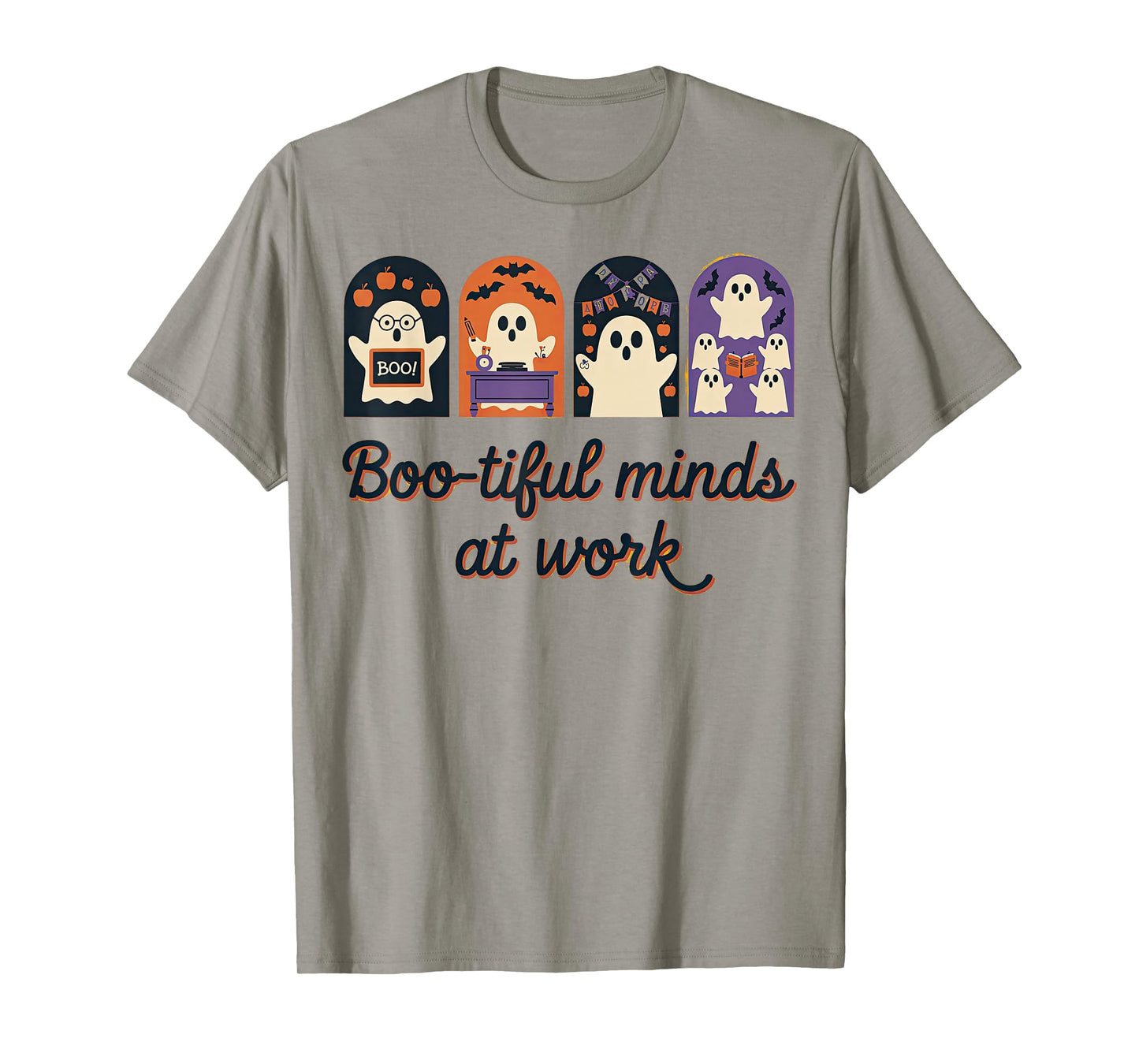 Cute Halloween Teacher Aide Boo-Tiful Minds at Work T-Shirt