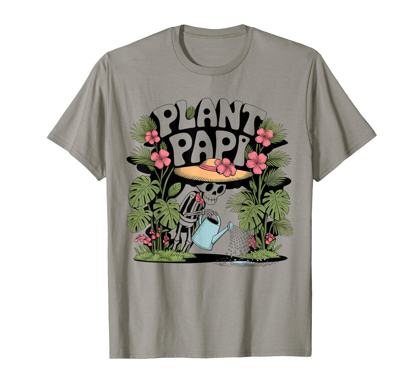 Plant Papi Daddy Gardener Happy Halloween Funny Men & Women T-Shirt